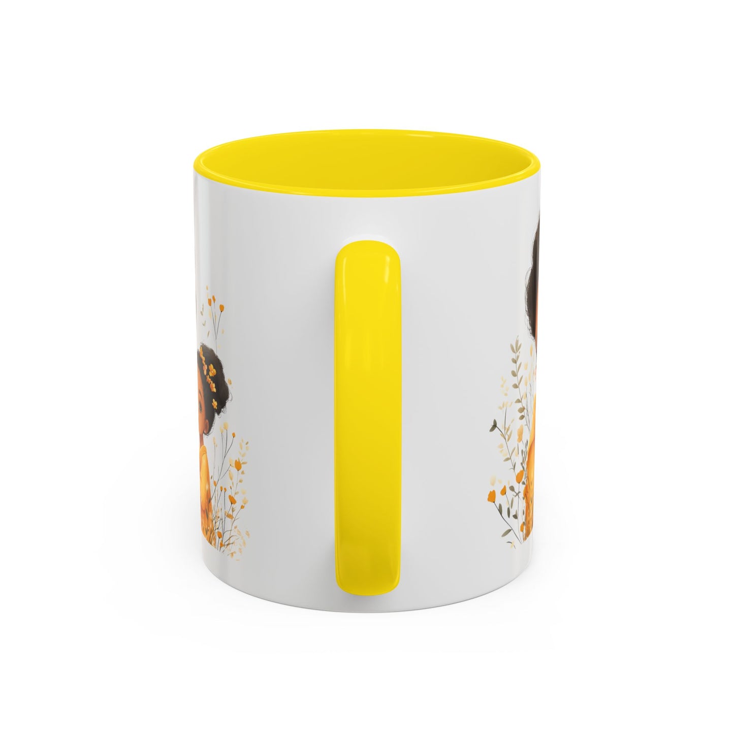 Cozy Mother & Child Coffee Mug, Floral Coffee Cup, Gift for Mom, Tea Lover’s Mug, Cute Mom Mug