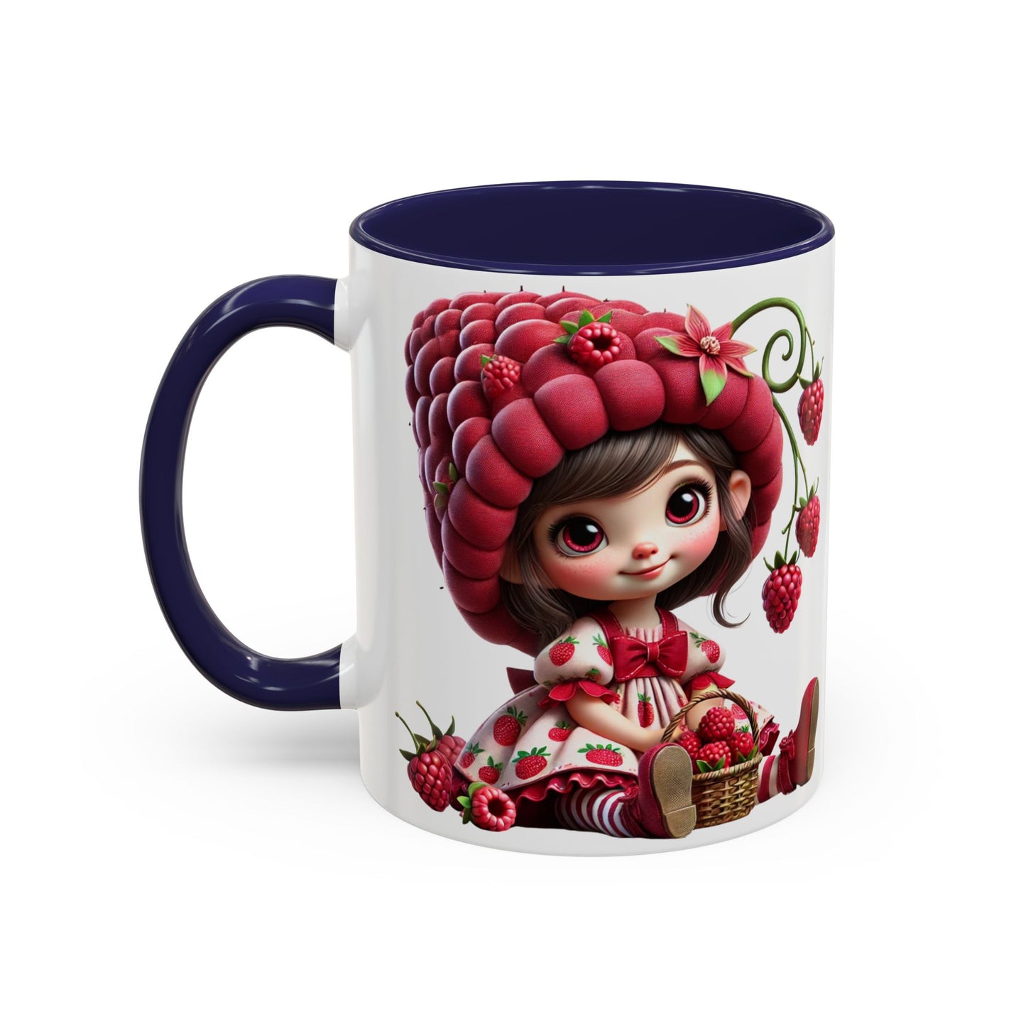 Whimsical Berry Girl Coffee Mug - Perfect for Berry Lovers!