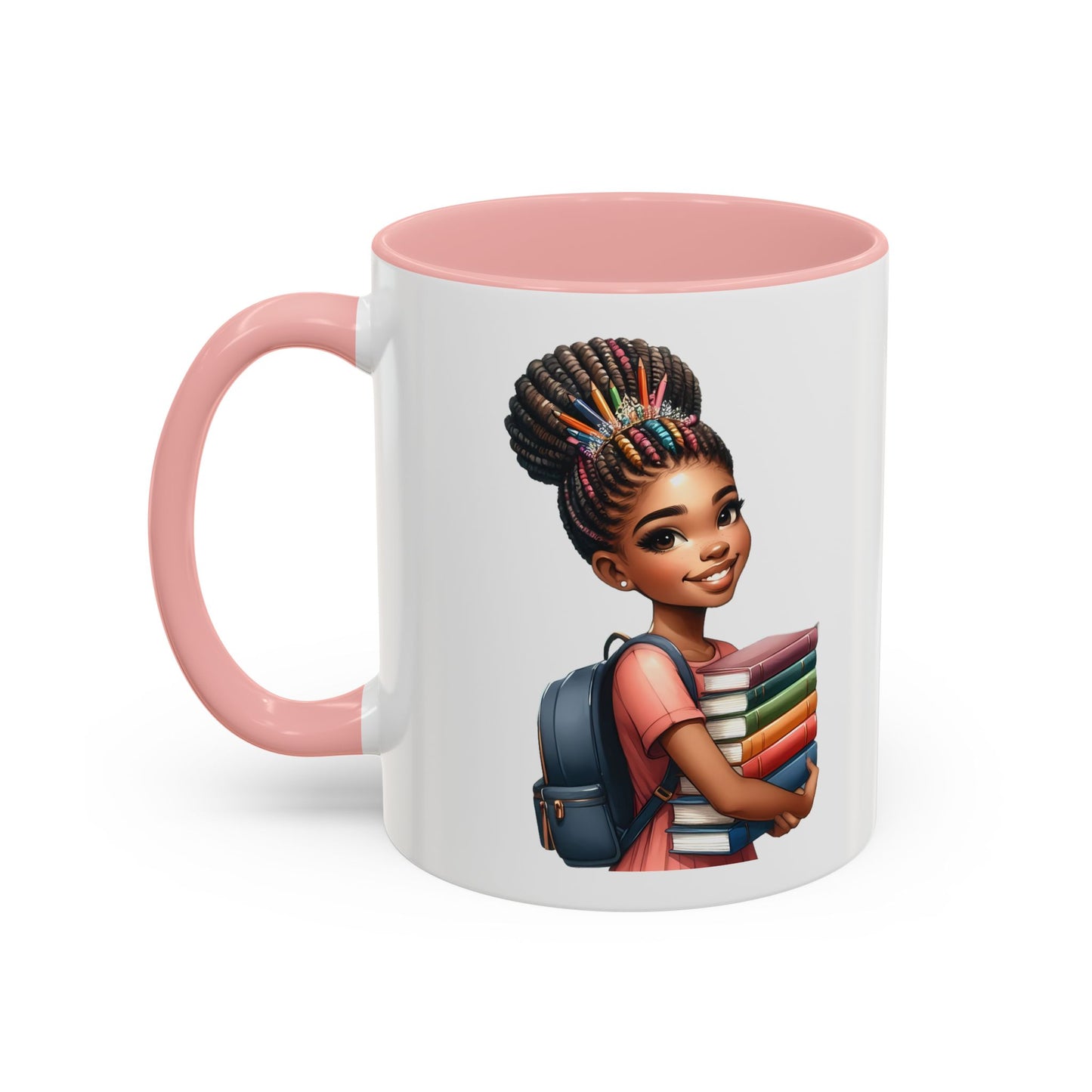 Accent Coffee Mug with Empowering Design, Student Gift, Books Lover Mug, Motivational Cup, School Supplies