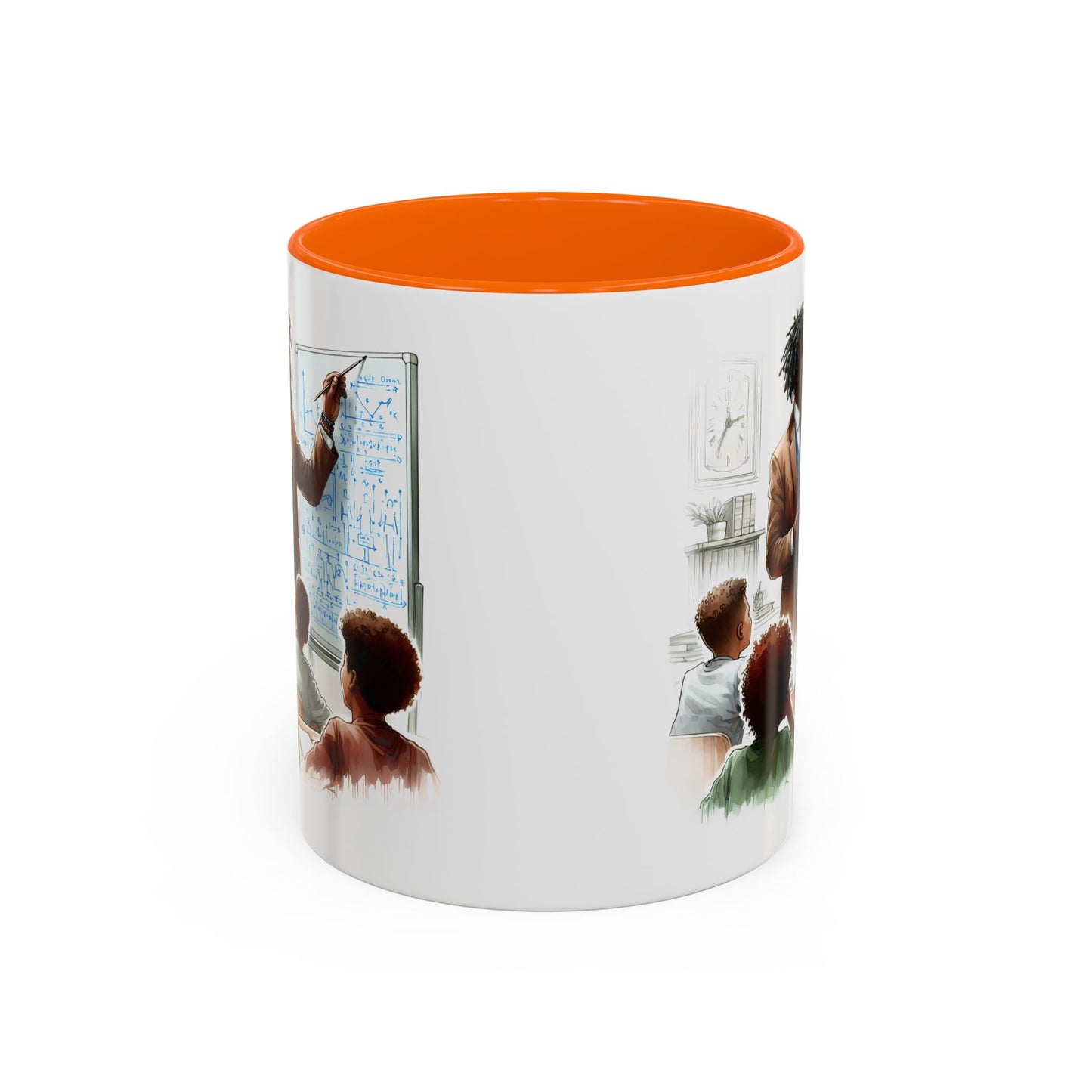 Inspirational Teacher Coffee Mug, Motivational Gift, Black Accent, Education Decor, Classroom Humor, Stylish Drinkware