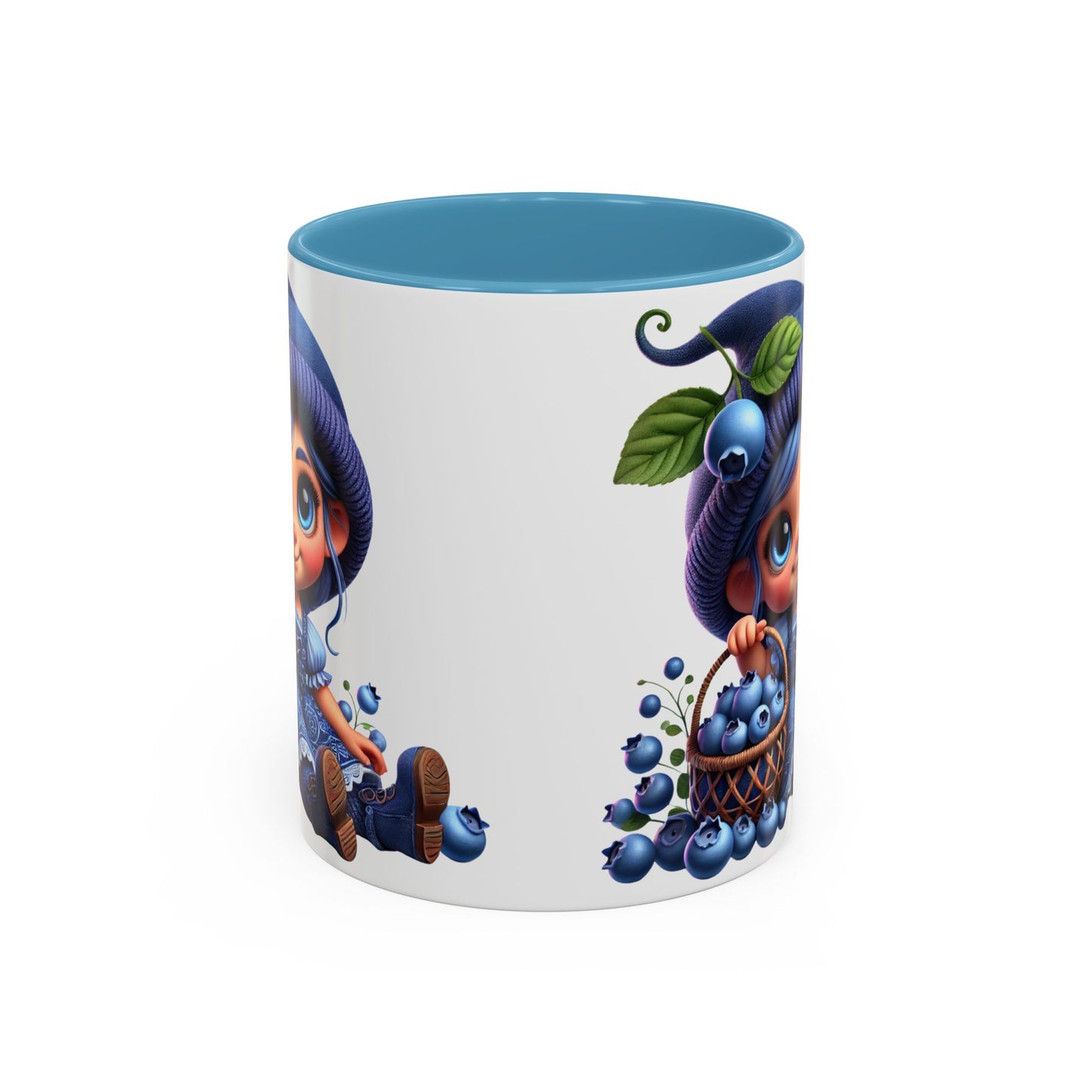 Cute Blueberry Girl Coffee Mug - 11oz & 15oz