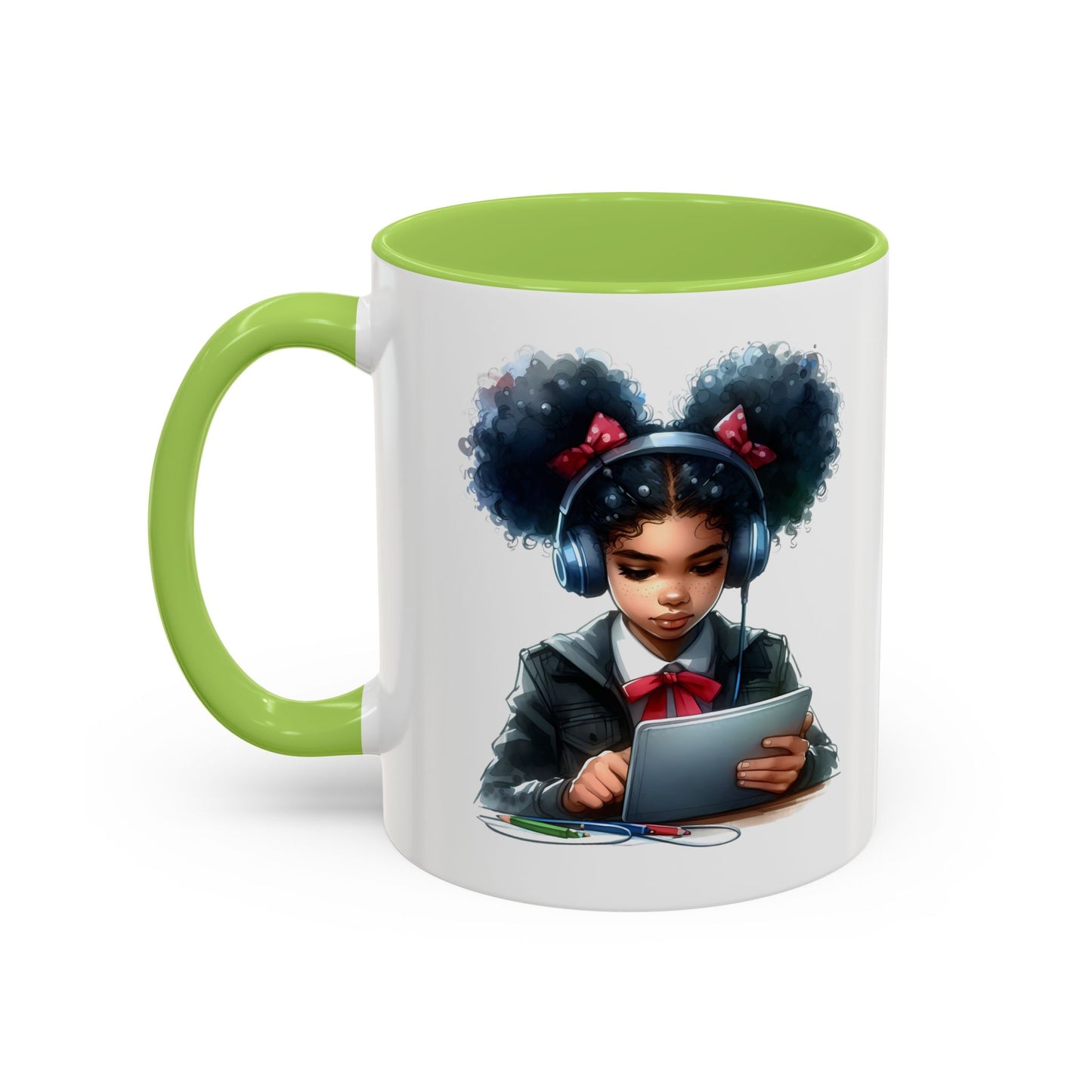 Chic Student Accent Coffee Mug | Ideal for Study Sessions, Gifts for Students, Home Office Decor, Birthday Surprise, Cozy Vibes