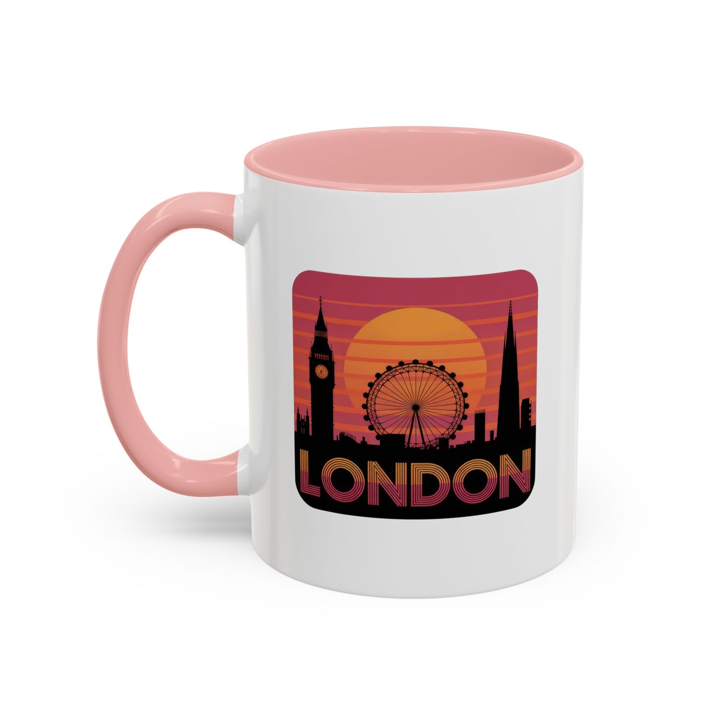 London Skyline Accent Coffee Mug - Perfect Gift for Travelers, London Lovers, Home Decor, Office Use, Road Trip Memories
