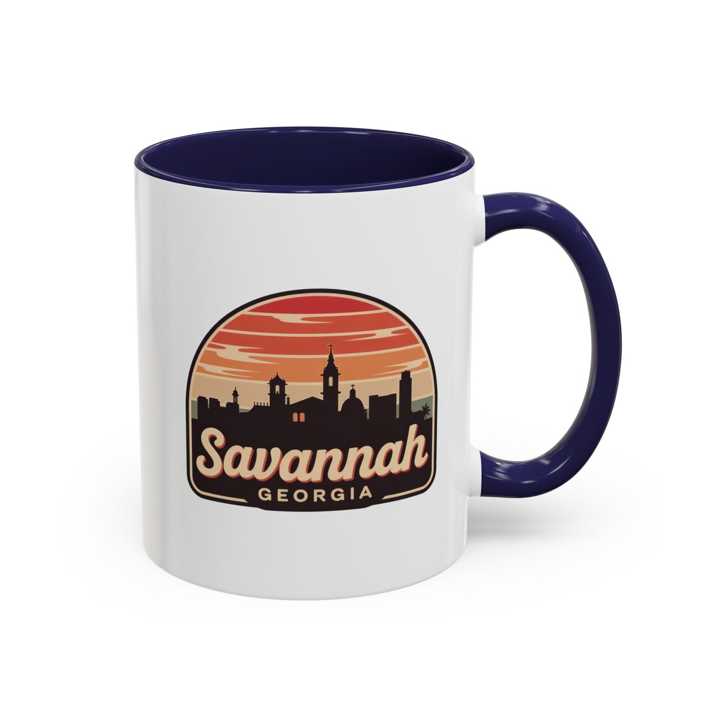 Savannah Skyline Accent Coffee Mug - Perfect for Gifts, Souvenirs, Festivals, Home Decor, Coffee Lovers