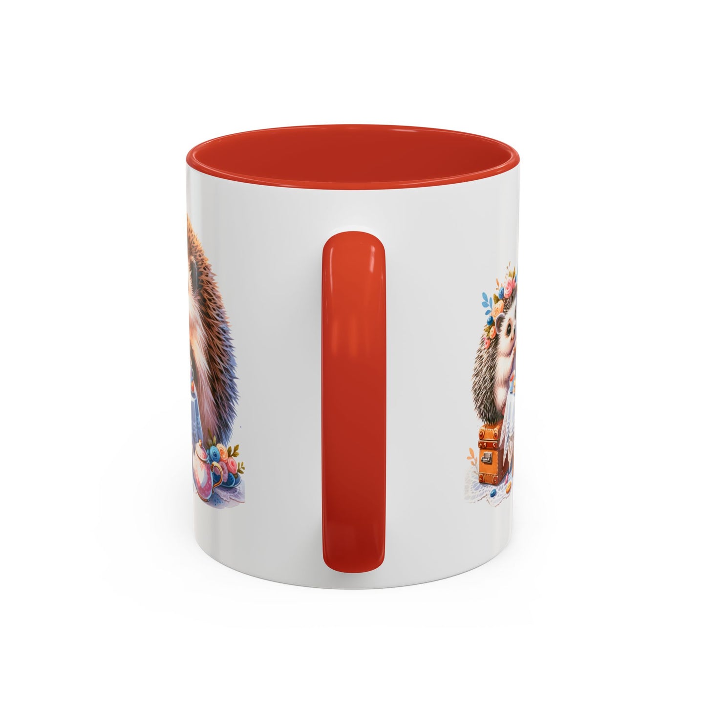 Adorable Hedgehog Accent Coffee Mug - Cute Animal Lover Gift, Nature Coffee Cup, Home & Kitchen Decor, Perfect for Friends & Family