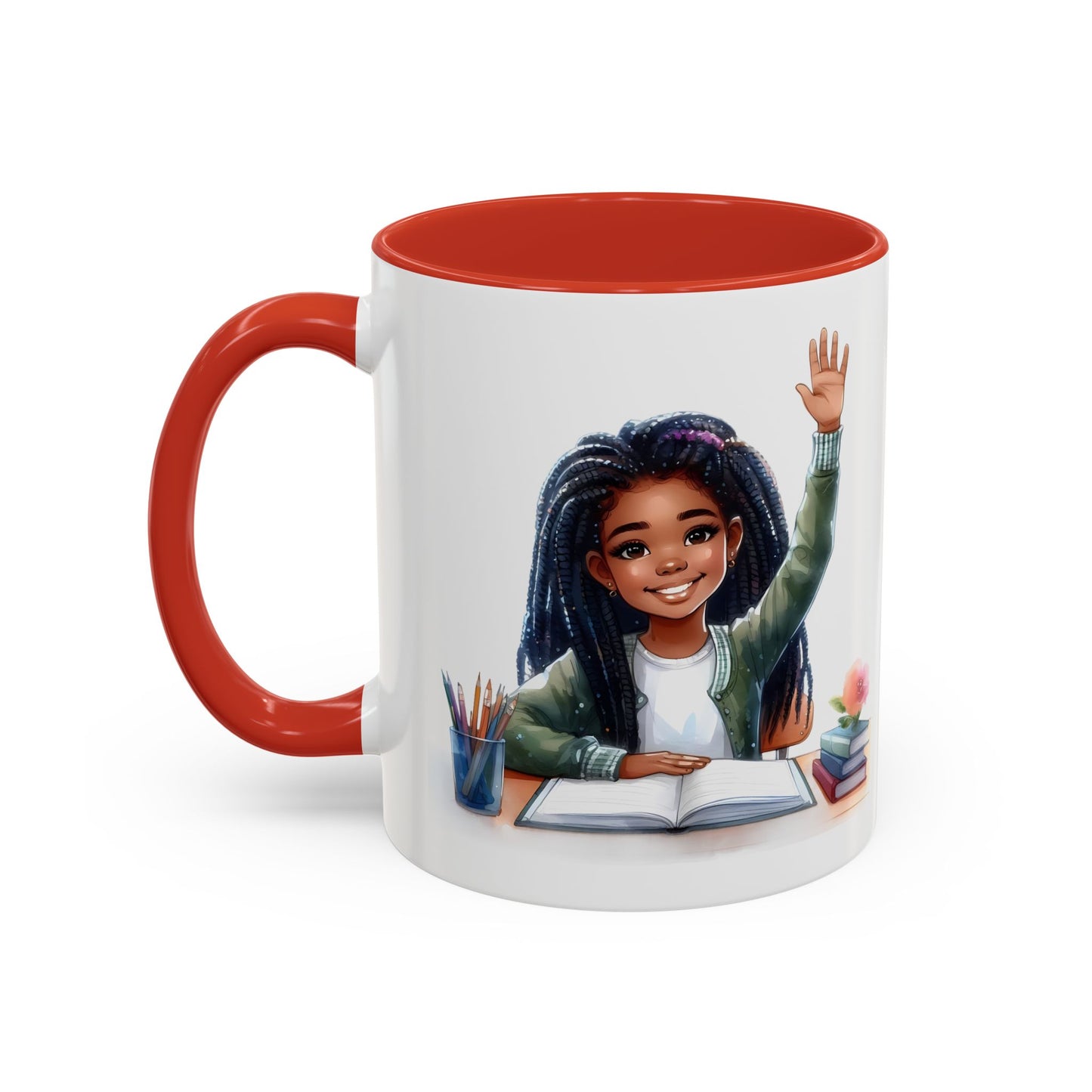 Charming Coffee Mug for Education Lovers, Black Accent Mug, Inspirational Teacher Gift, Cute School Mug, Study Buddy, Personalized [...]