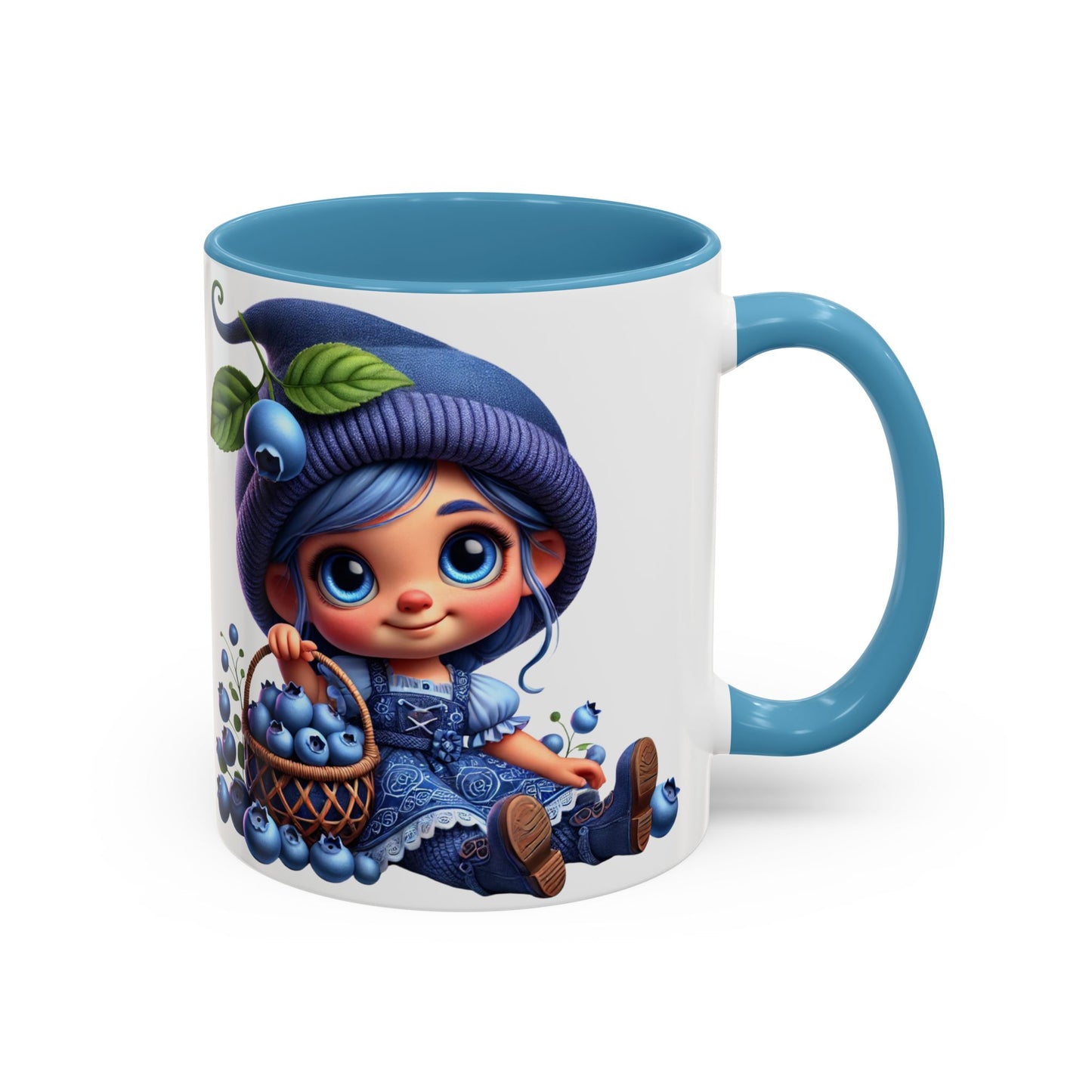 Cute Blueberry Girl Coffee Mug - 11oz & 15oz