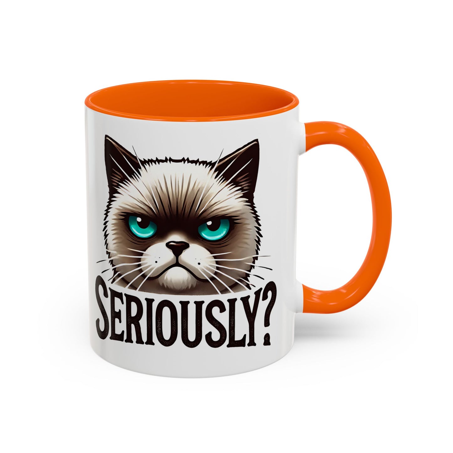 Funny Cat Accent Coffee Mug | Gift for Cat Lovers | Unique Ceramic Mug | Quirky Kitchen Decor | Humor Mug | Cat Person Gift