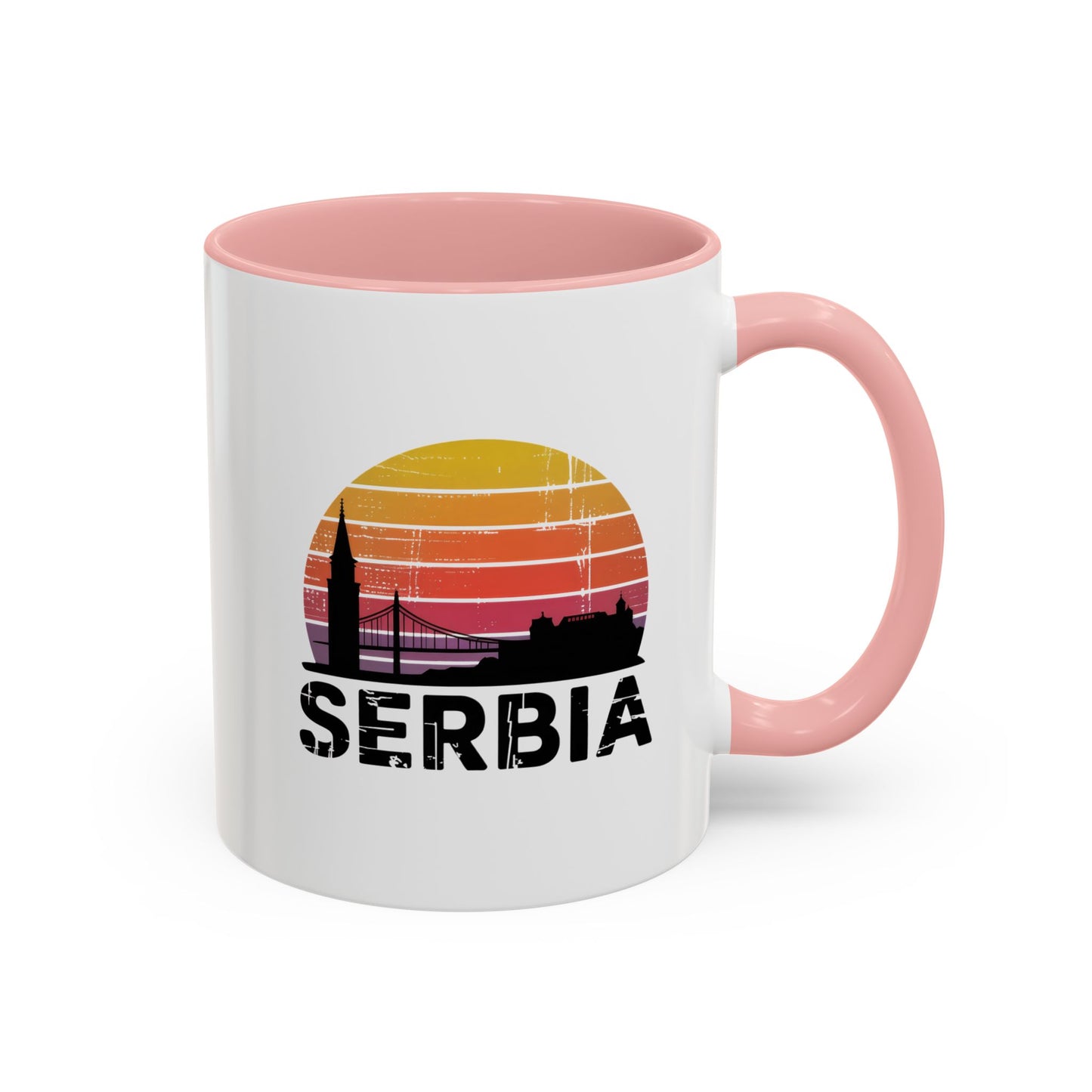 Serbia Sunset Accent Coffee Mug - Perfect for Travel Lovers, Gift for Friends or Family, Great for Home/Office Decor, Unique Souvenir