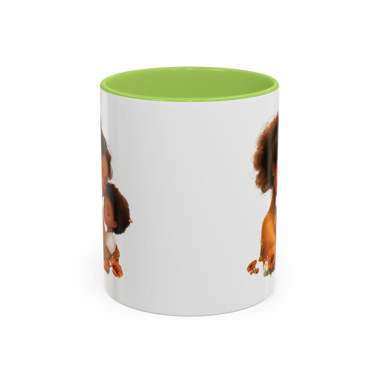 Heartwarming Mom & Child Coffee Mug, Family Gift, Mother's Day Gift, Coffee Lover, Cute Illustration