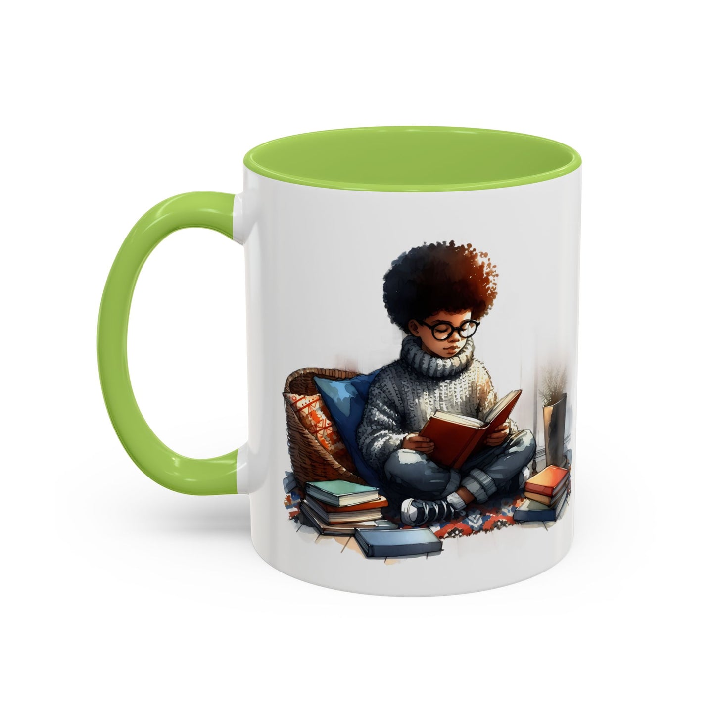 Cozy Reading Mug: Perfect Gift for Book Lovers, Cute Coffee Cup, Unique Home Decor, Ideal for Cozy Mornings, Fun Birthday Present