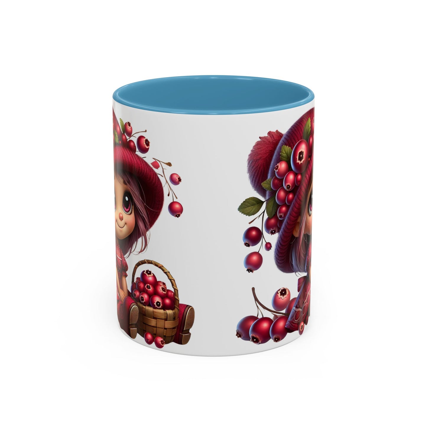 Whimsical Berry Girl Coffee Mug - Cute 11oz & 15oz Designs