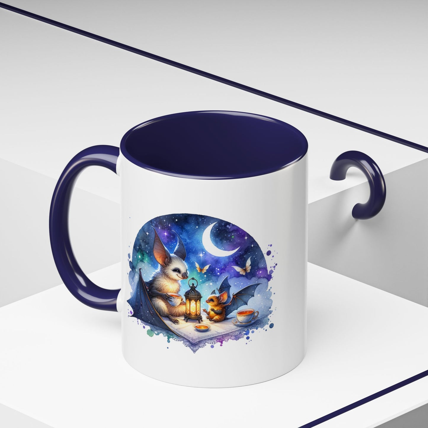 Whimsical Nighttime Coffee Mug: Enchanting Animal Design for Cozy Moments, Gift for Animal Lovers, Unique Home Decor, Special Occasions