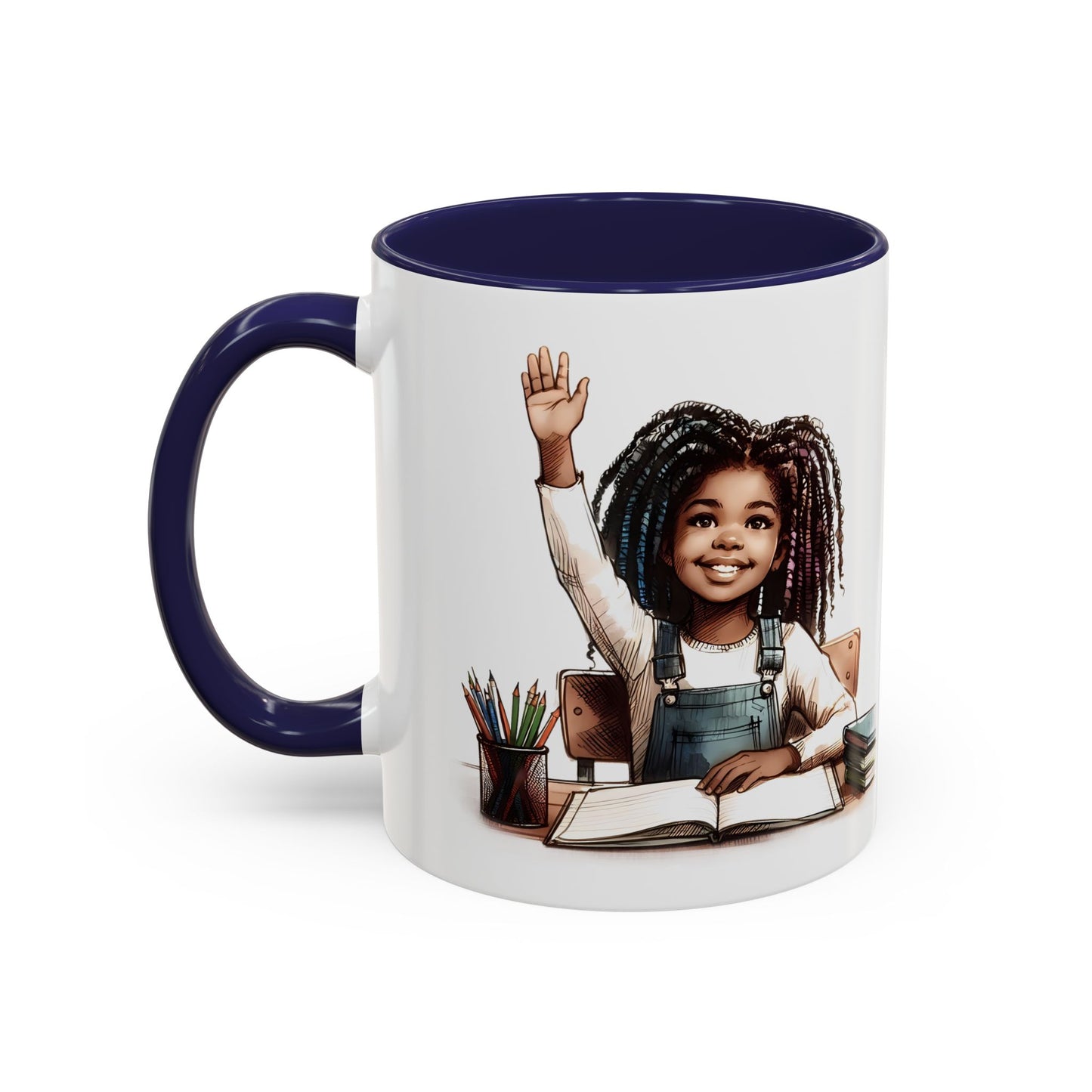 Cheerful Kids' Coffee Mug, Empowering Gift for Students, Classroom, Back to School, Fun Celebrate Learning Mug