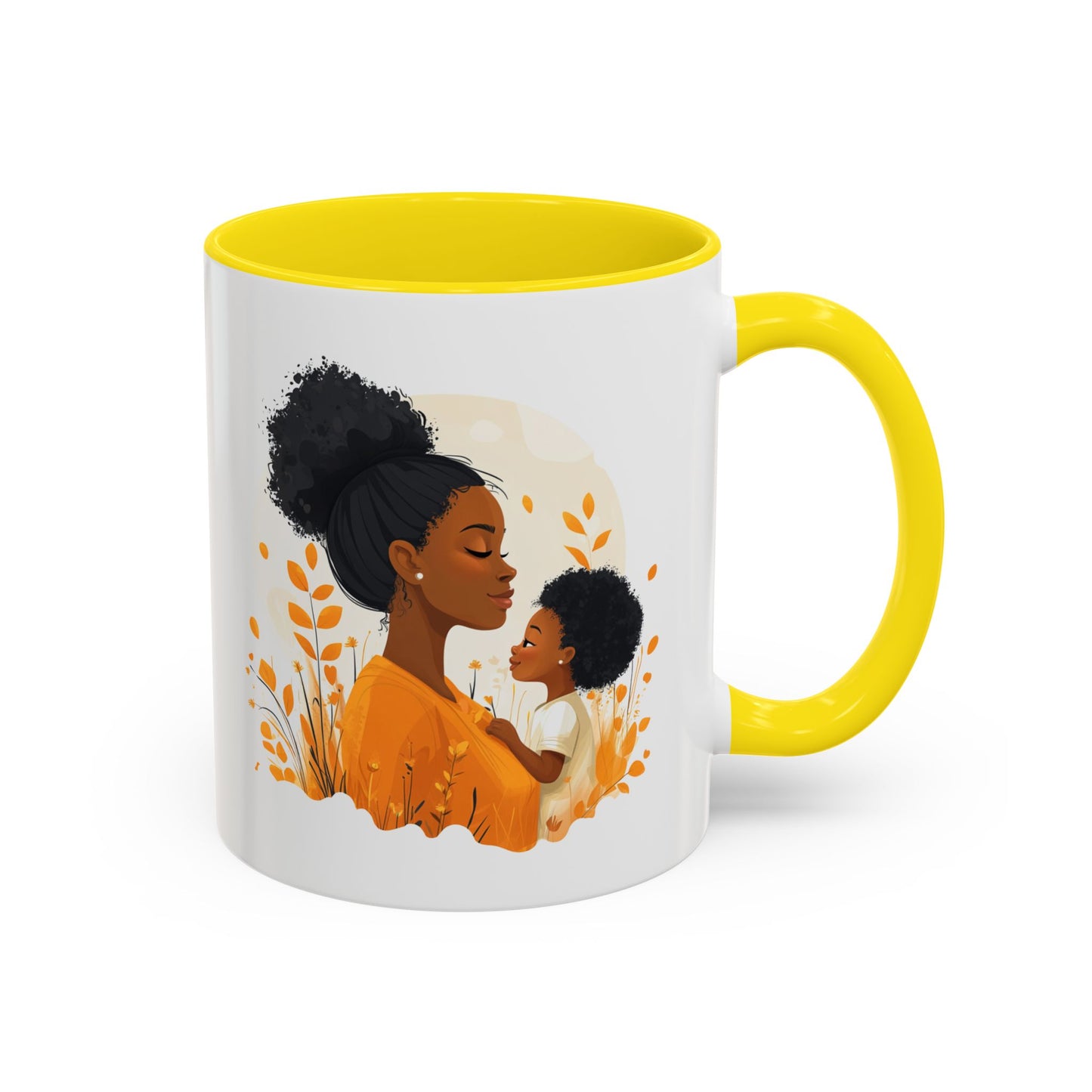 Warm Embrace Accent Coffee Mug | Perfect Gift for Mother's Day, Cozy Drinkware for Moms, Tea Lovers, Family Moments