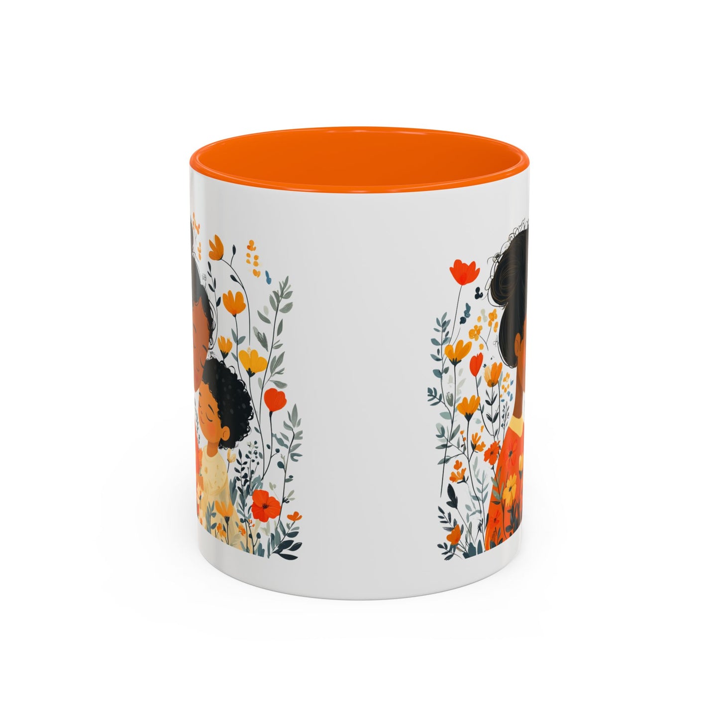 Floral Mama & Child Coffee Mug - Perfect for Mother's Day, Gift for Mom, Family Time, Cute Drinkware, Wellness, Friendship