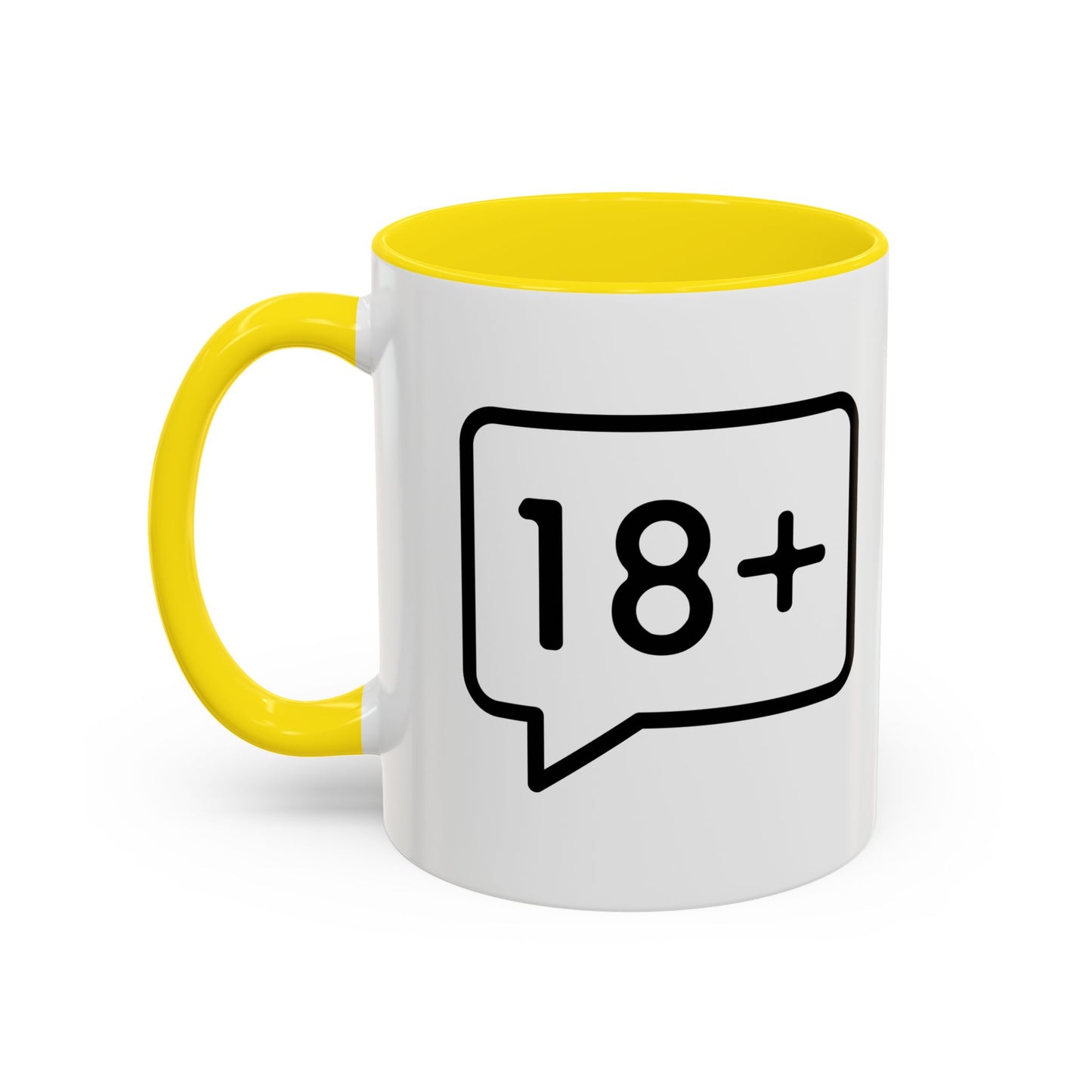 Adult-Only Accent Coffee Mug | Fun 18+ Design, Gift for Coffee Lovers, Unique Housewarming Gift, Perfect for Birthdays, Funny Office Mug