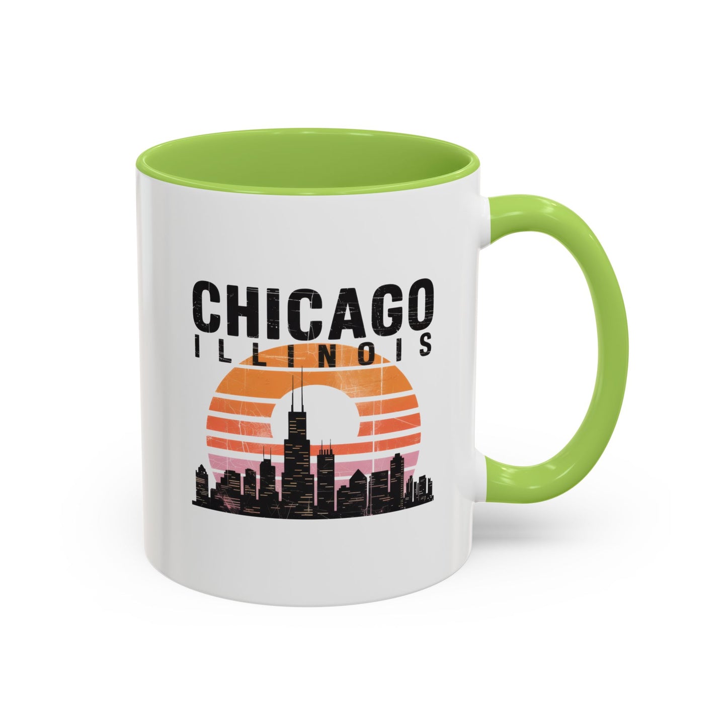 Chicago Skyline Accent Coffee Mug | Perfect Gift for Coffee Lovers, City Souvenir, Home Décor, Travel Memento, Chicago Enthusiasts