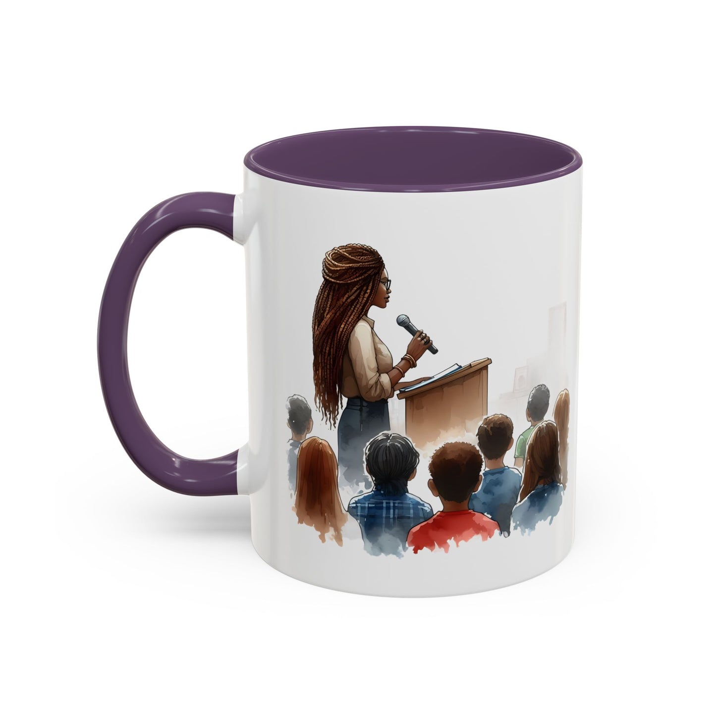 Inspirational Accent Coffee Mug - Motivational Gift for Speakers, Teachers, Coaches; Perfect for Coffee Lovers, Office Decor, Quote Mug