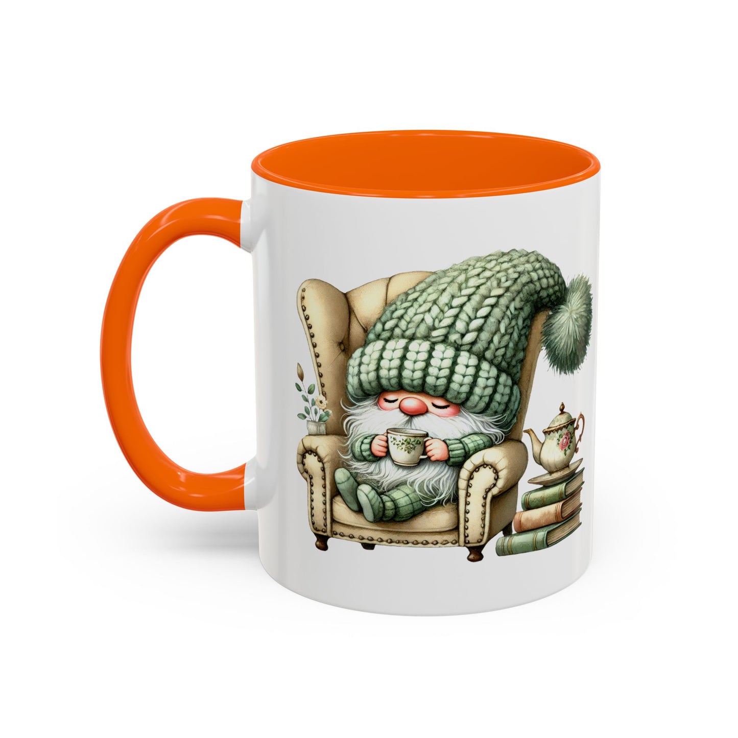 Cozy Gnome Accent Coffee Mug, Cute Gnome Mug, Winter Coffee Cup, Gift for Gnome Lovers, Gnome Decor, Funny Coffee Mug