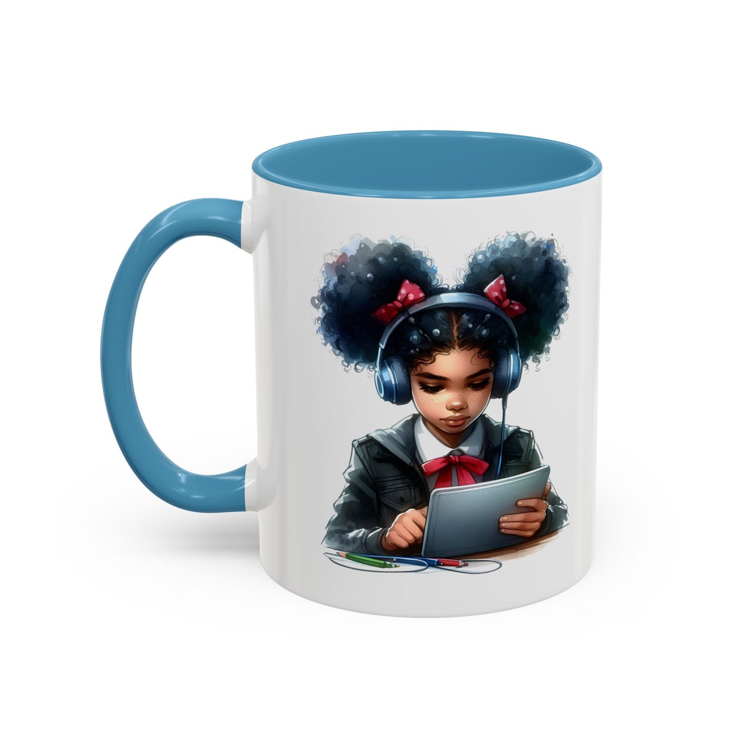 Chic Student Accent Coffee Mug | Ideal for Study Sessions, Gifts for Students, Home Office Decor, Birthday Surprise, Cozy Vibes