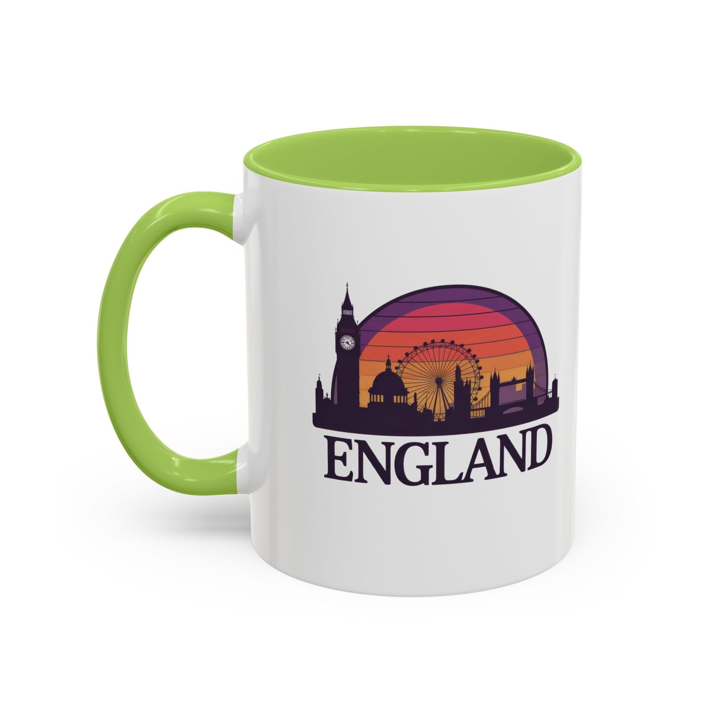 London Skyline Accent Coffee Mug - Unique Gift for Tea Lovers, Home Decor, Travel Souvenir, English Culture Enthusiasts, 11oz, 15oz