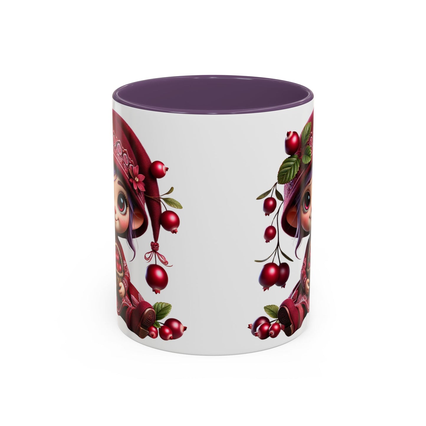Cute Cherry Character Coffee Mug - 11oz & 15oz, Perfect for Cozy Mornings