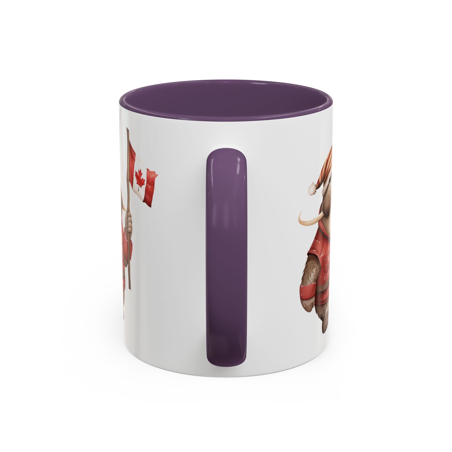Canadian Holiday Accent Coffee Mug - Adorable Walrus with Flag, Gift for Canada Day, Cute Decor, Coffee Lover, Kitchen Accessory