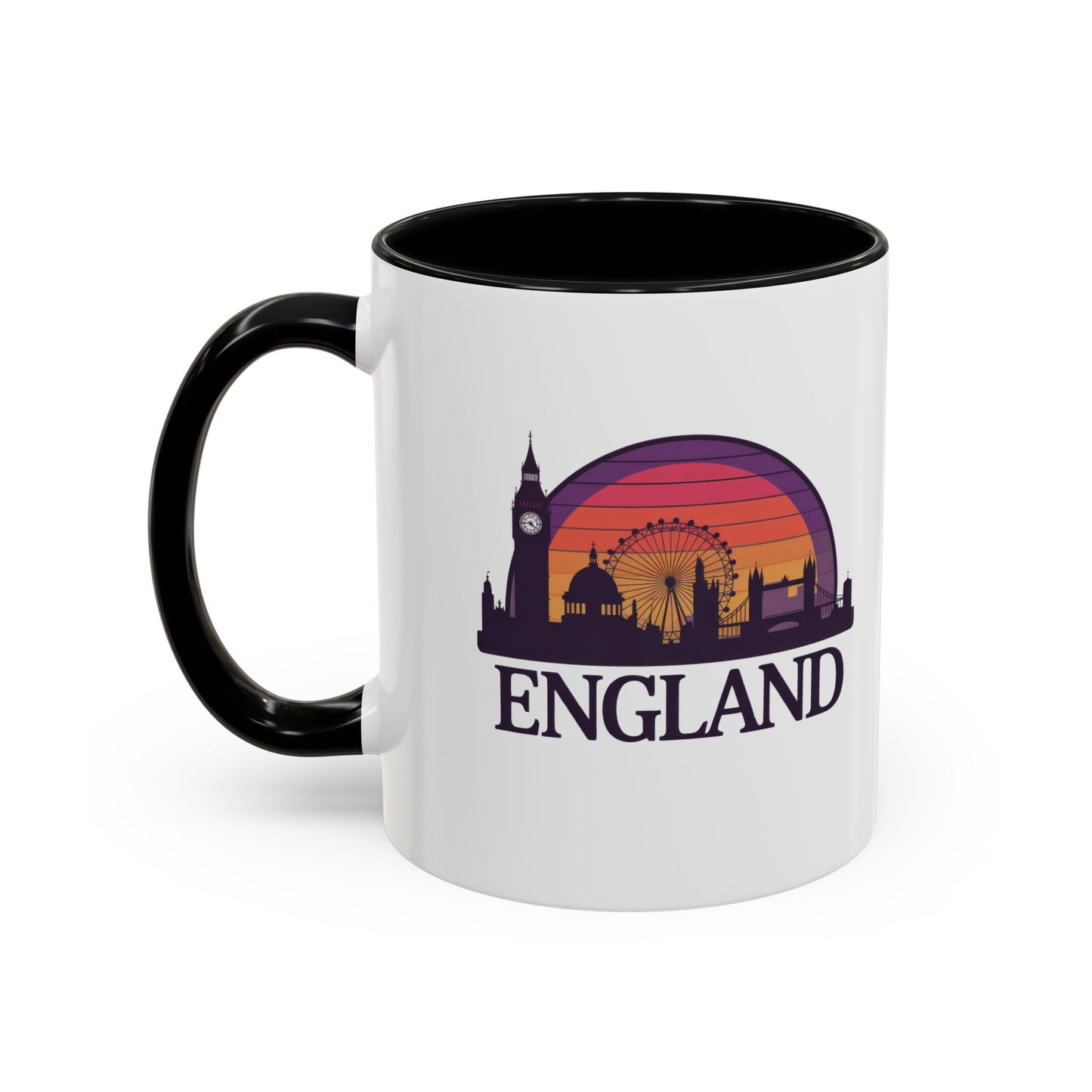 London Skyline Accent Coffee Mug - Unique Gift for Tea Lovers, Home Decor, Travel Souvenir, English Culture Enthusiasts, 11oz, 15oz