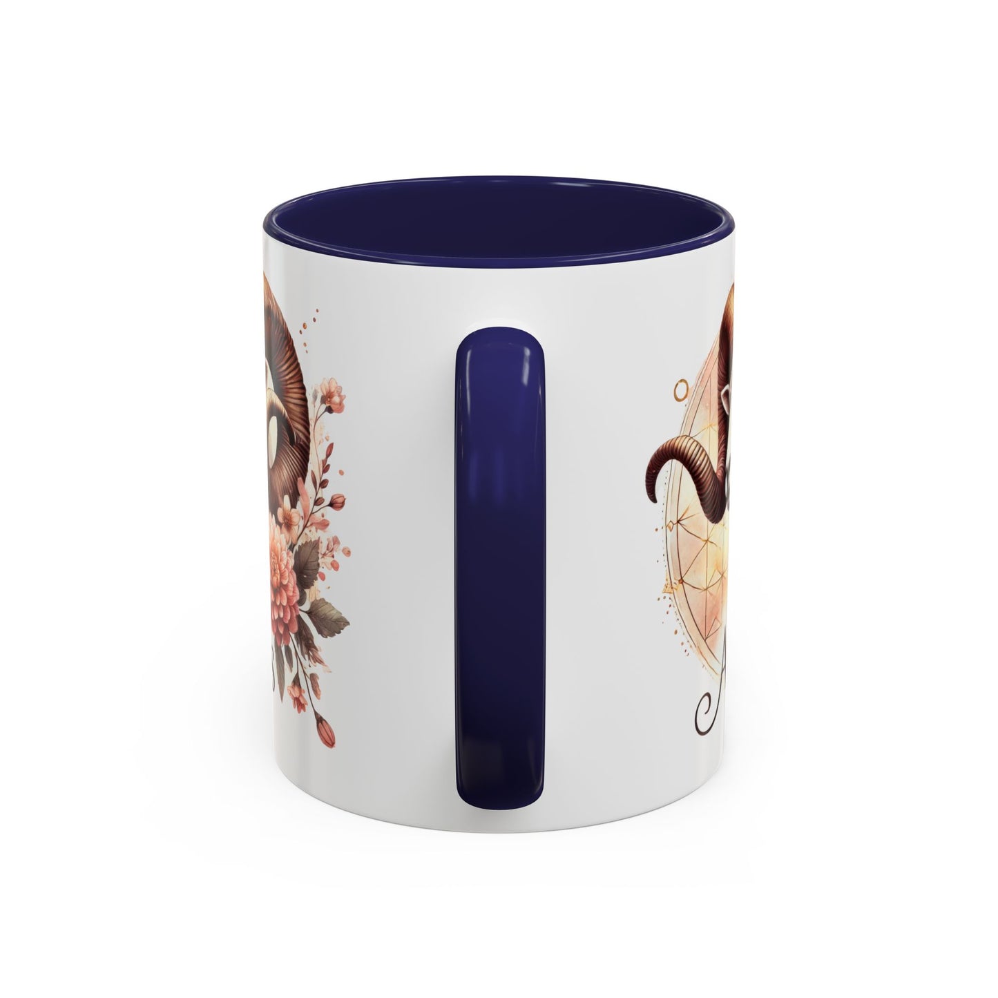 Aries Zodiac Coffee Mug - Astrological Floral Design - Perfect Gift for Astrology Lovers