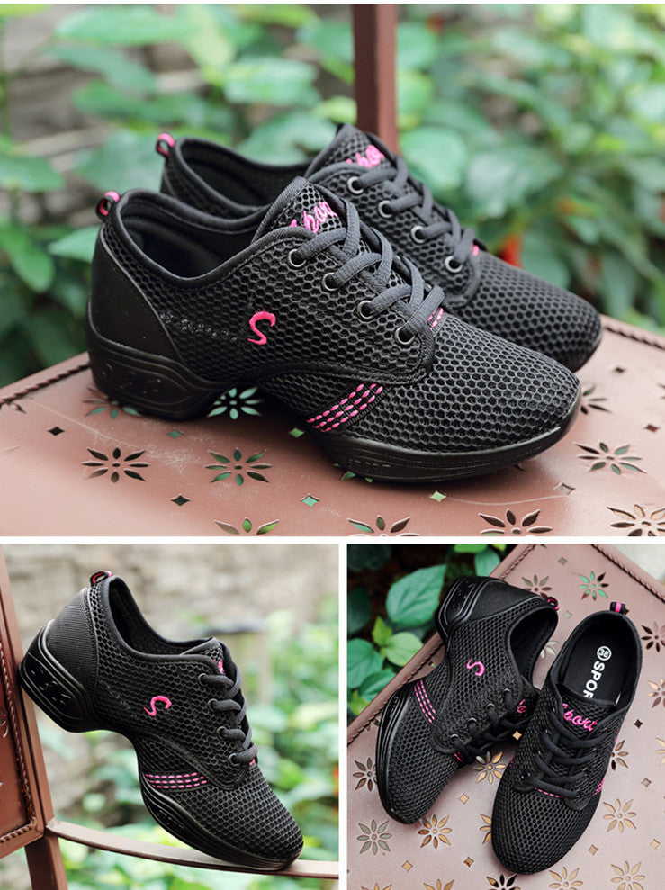 Mesh dance shoes