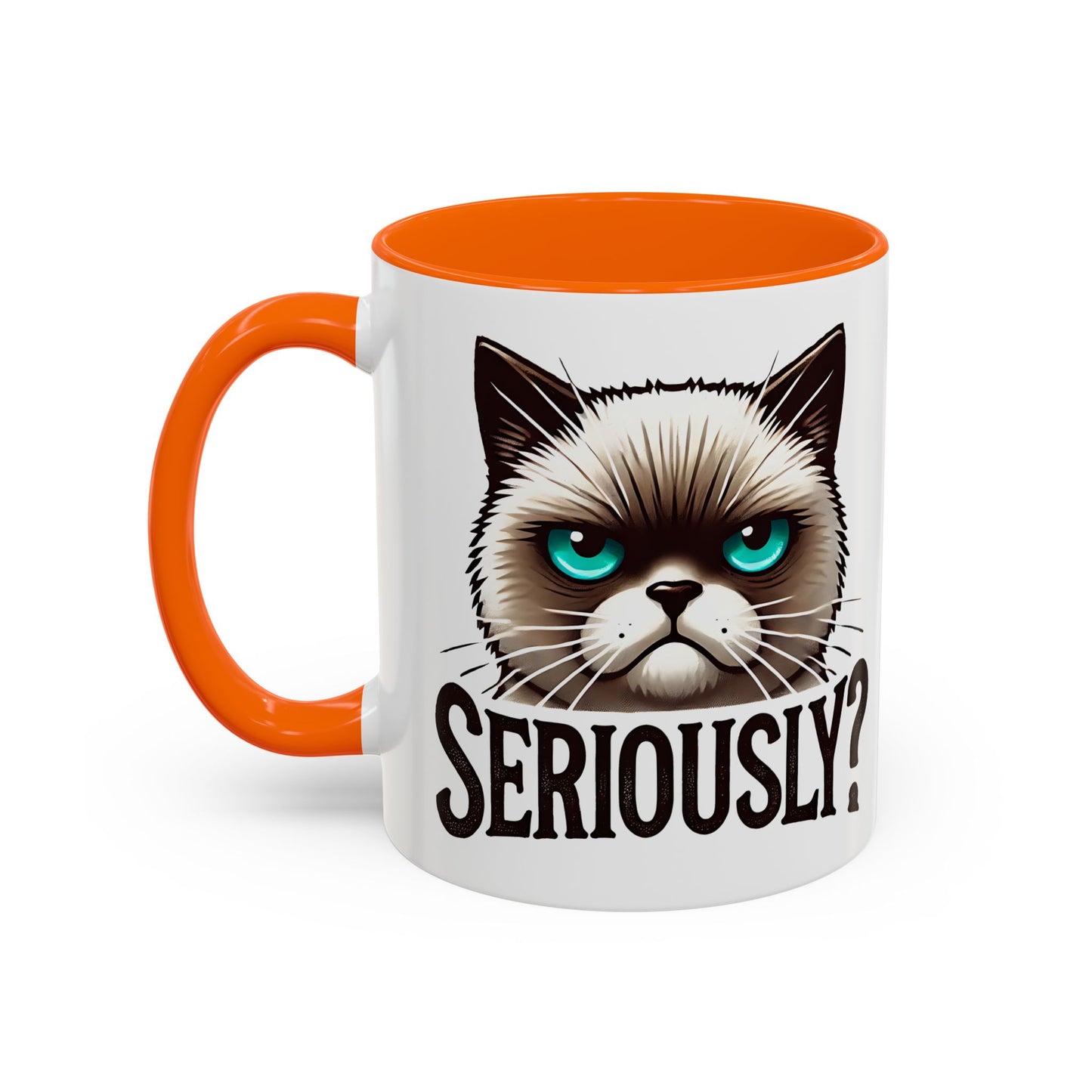 Funny Cat Accent Coffee Mug | Gift for Cat Lovers | Unique Ceramic Mug | Quirky Kitchen Decor | Humor Mug | Cat Person Gift