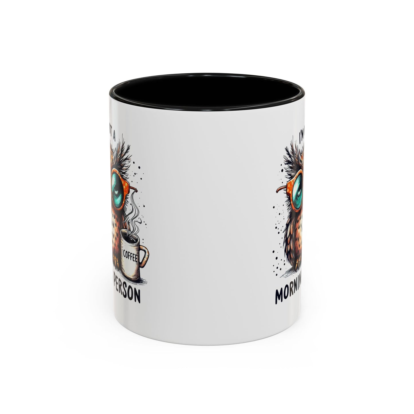 Funny Owl Coffee Mug, I'm Not a Morning Person Cup, Gift for Coffee Lovers, Cute Owl Mug, Quirky Ceramic Mug