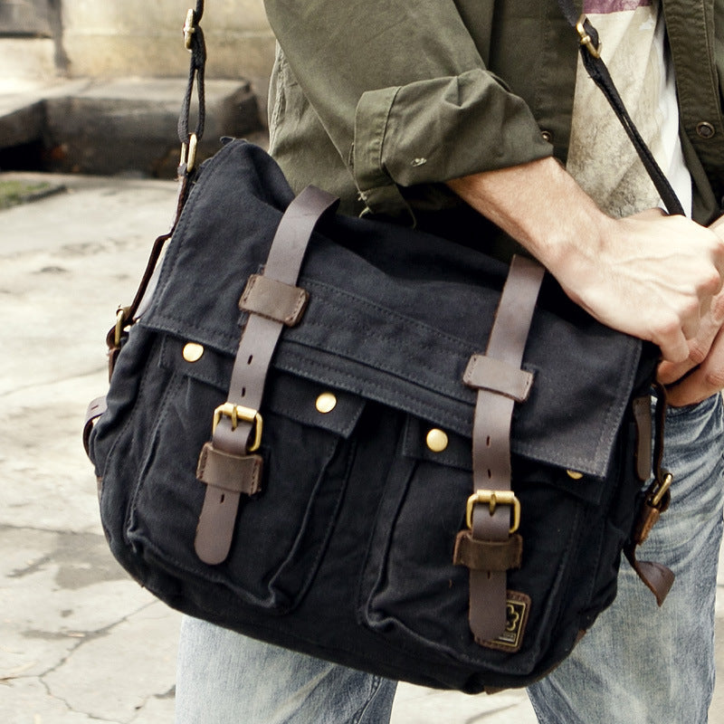Canvas messenger bag