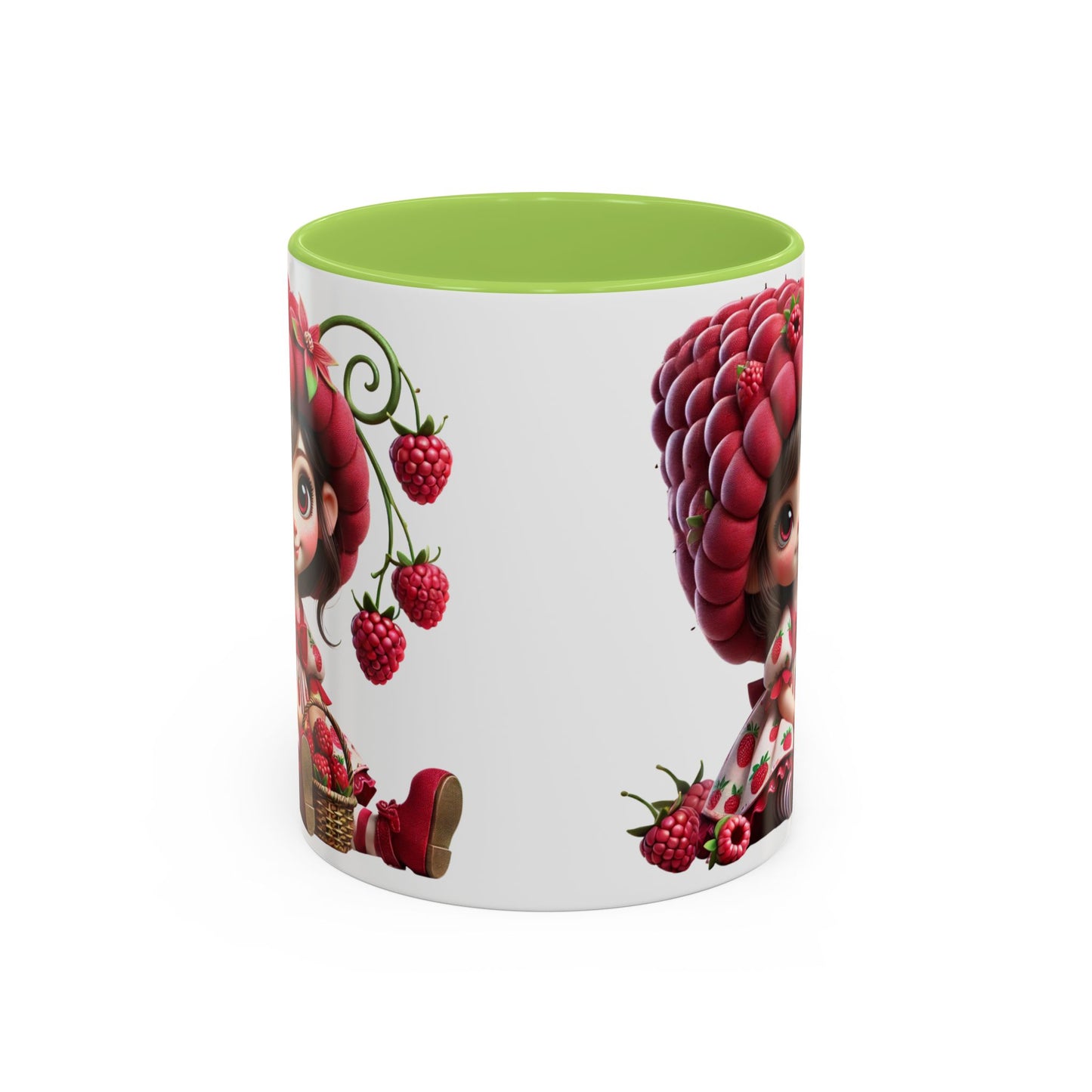 Whimsical Berry Girl Coffee Mug - Perfect for Berry Lovers!