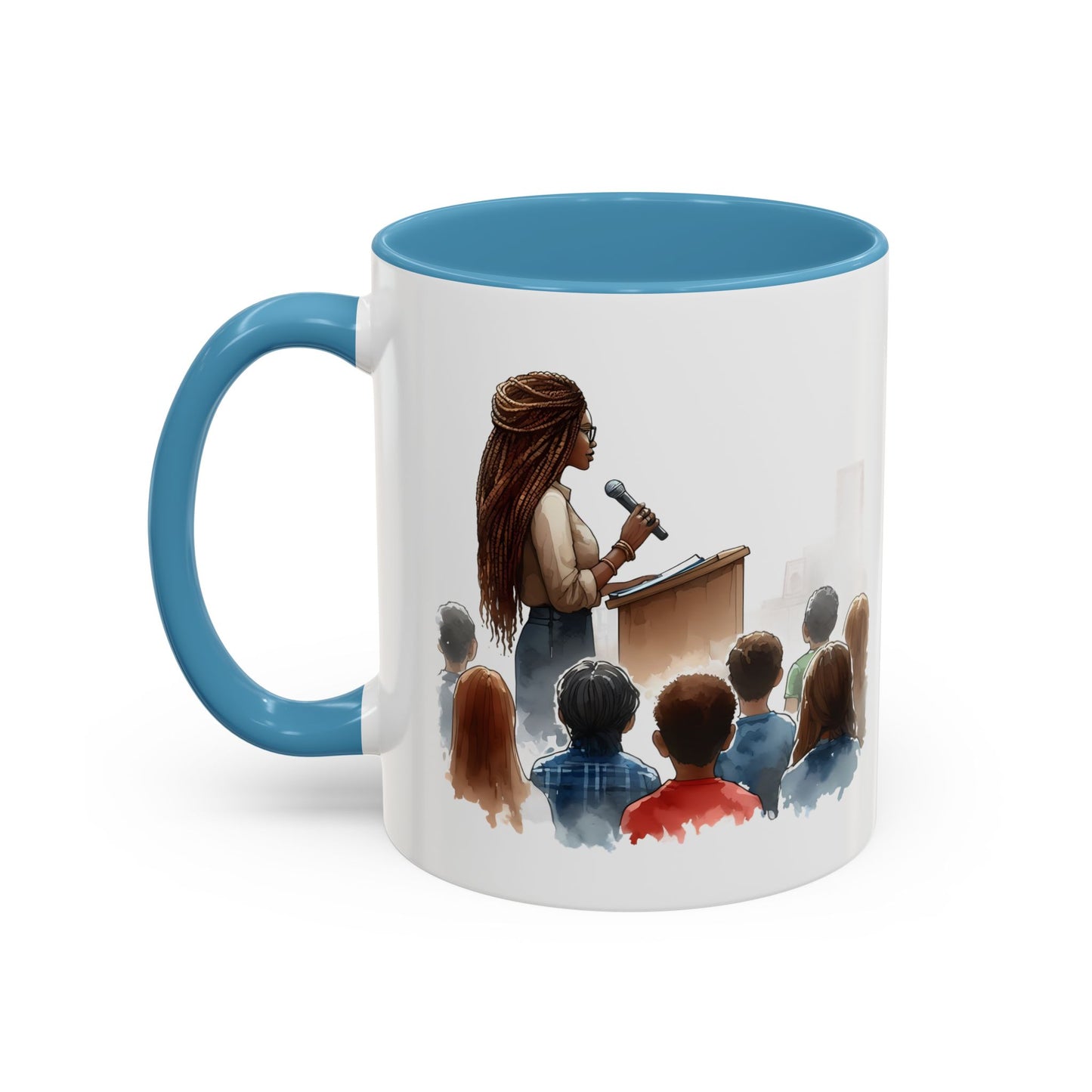 Inspirational Accent Coffee Mug - Motivational Gift for Speakers, Teachers, Coaches; Perfect for Coffee Lovers, Office Decor, Quote Mug