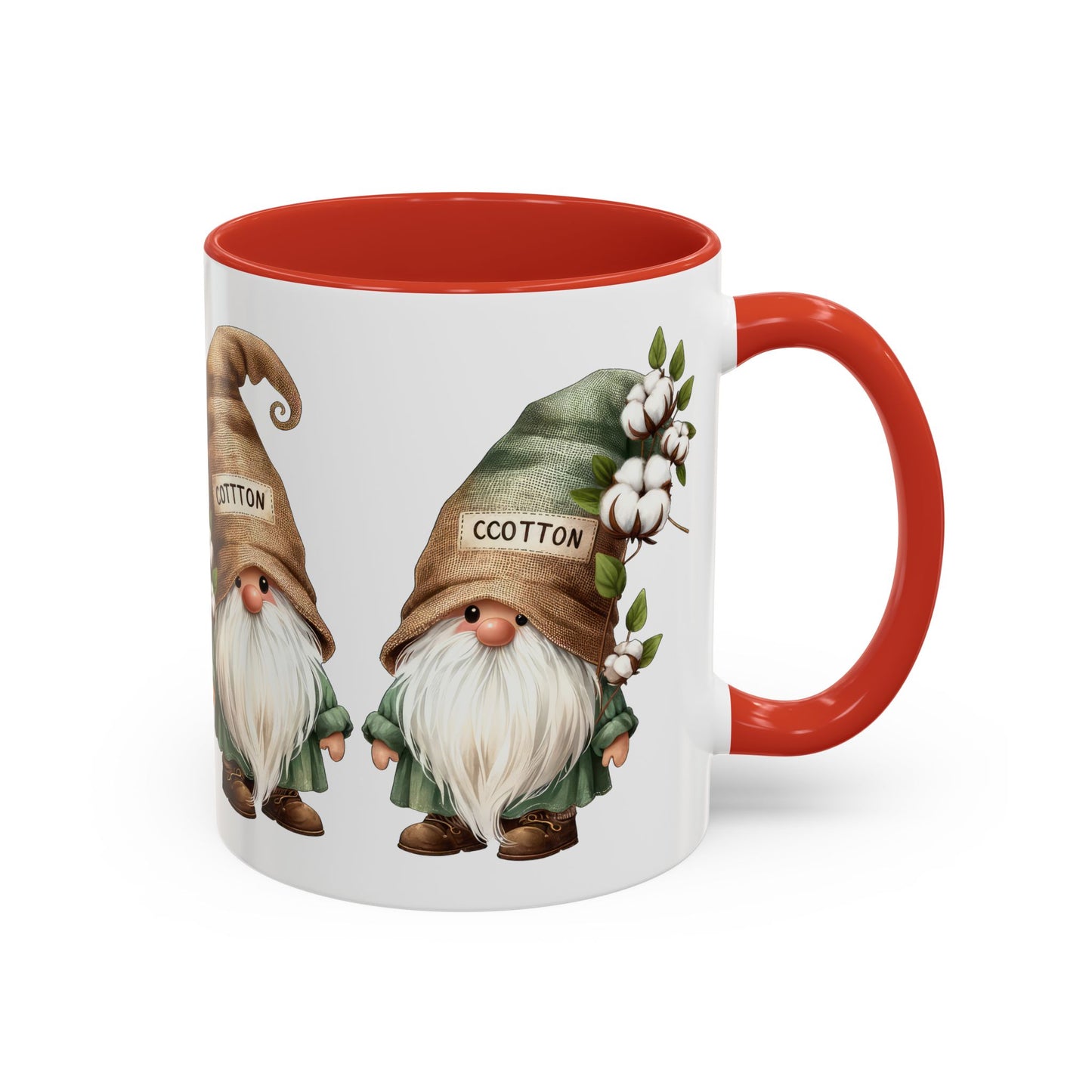 Gnome-Themed Accent Coffee Mug with Floral Design, Perfect for Gifting, Home Decor, Cozy Mornings, Tea Lovers, Housewarming