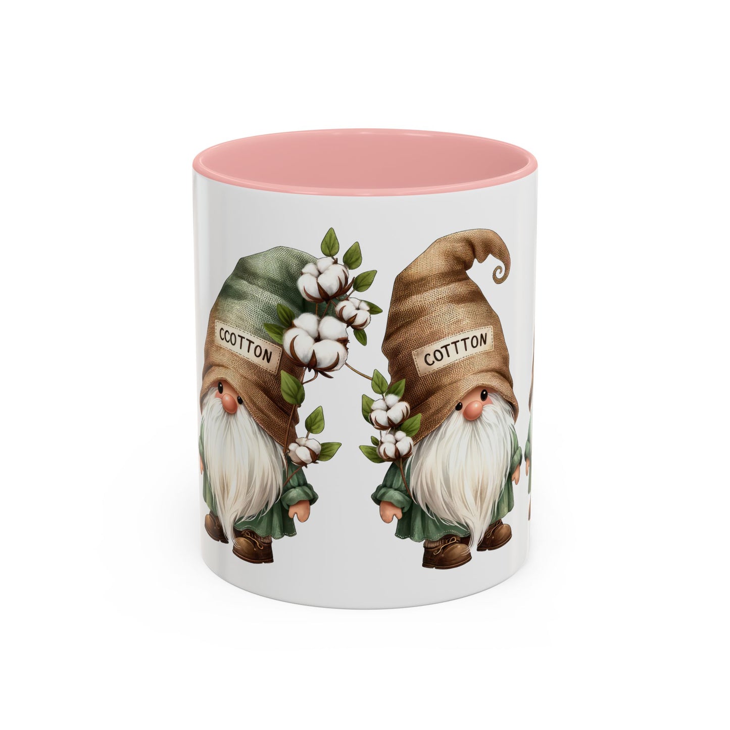 Gnome-Themed Accent Coffee Mug with Floral Design, Perfect for Gifting, Home Decor, Cozy Mornings, Tea Lovers, Housewarming