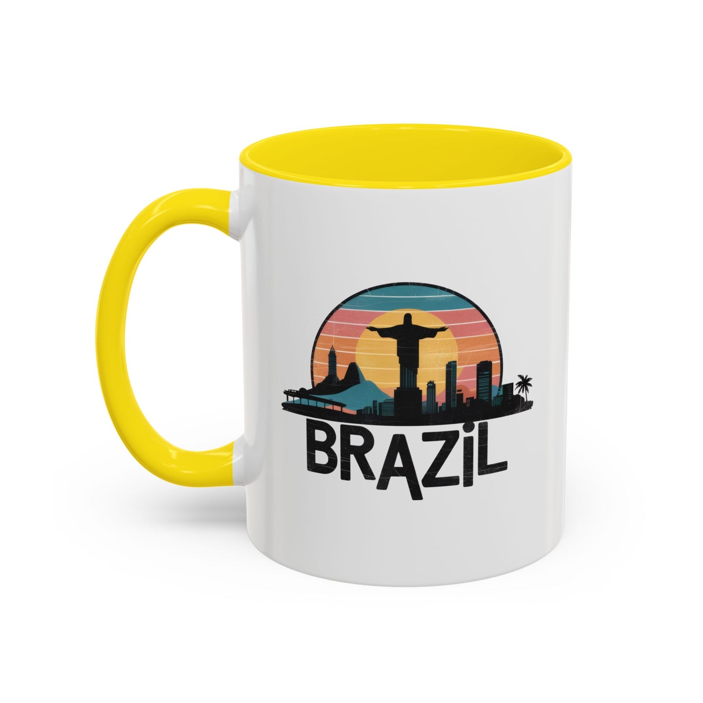 Brazilian Vibe Coffee Mug, Accent Mug for Travel Lovers, Gift for Brazil Enthusiasts, Souvenir Coffee Cup, Beach Theme Mug