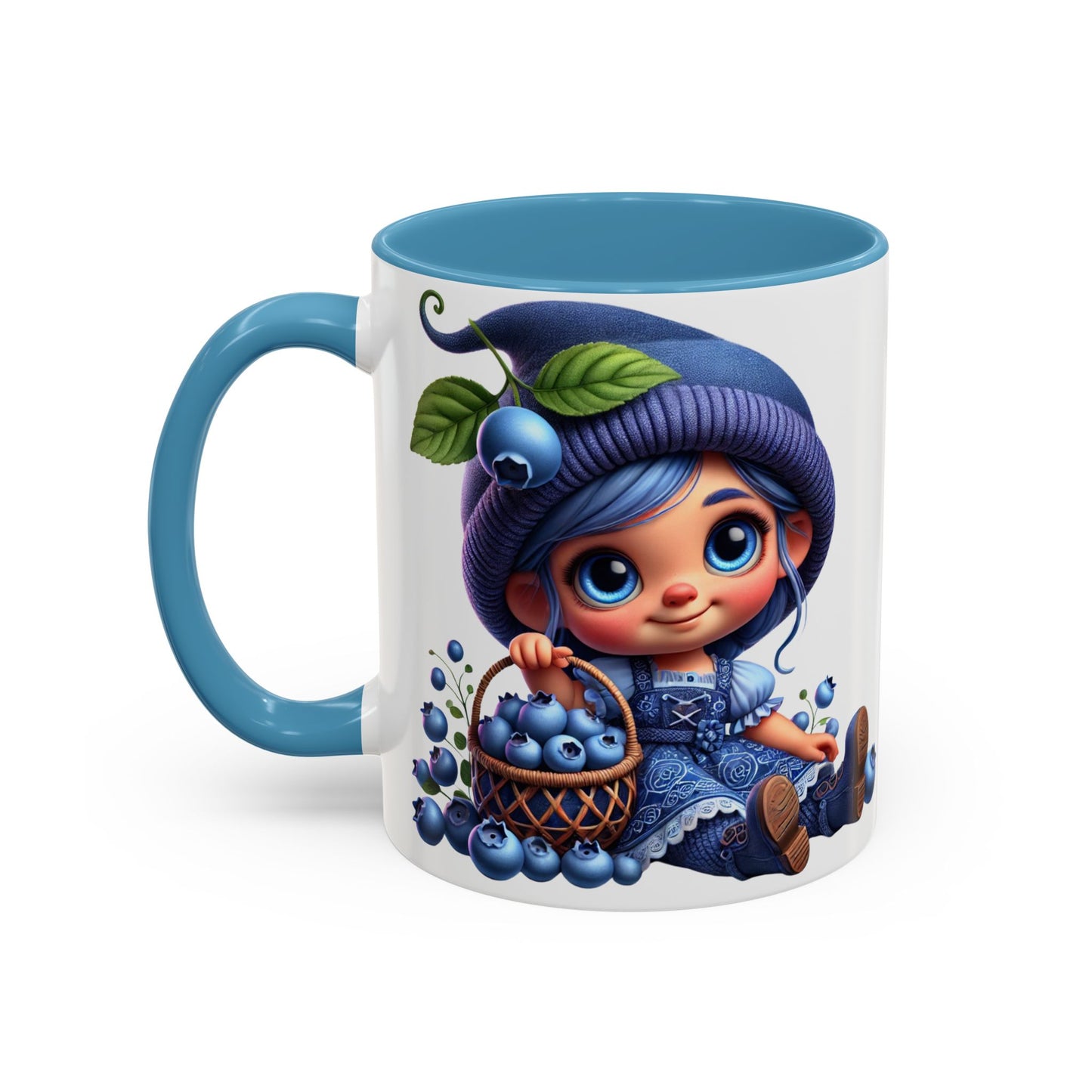 Cute Blueberry Girl Coffee Mug - 11oz & 15oz