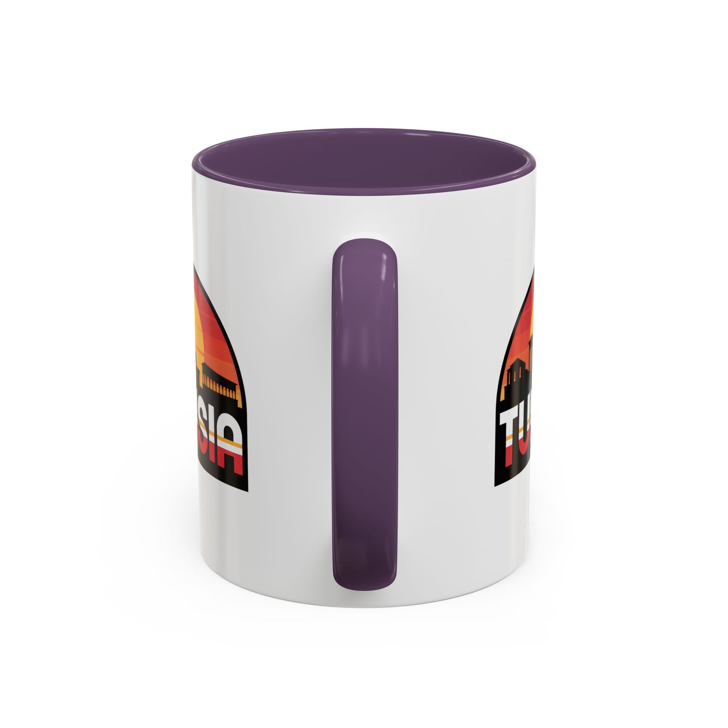 Tunisian Sunset Accent Mug, Coffee Lover Gift, Travel Souvenir, Unique Home Decor, Tea Mug, Vacation Memory