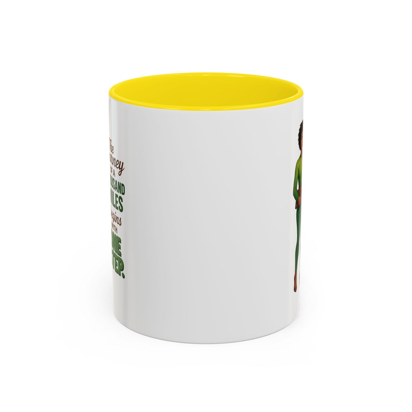 Inspirational Accent Coffee Mug - Motivational Quote Mug, Unique Gift for Her, Empowerment Coffee Cup, Coffee Lover's Gift, Tea Mug