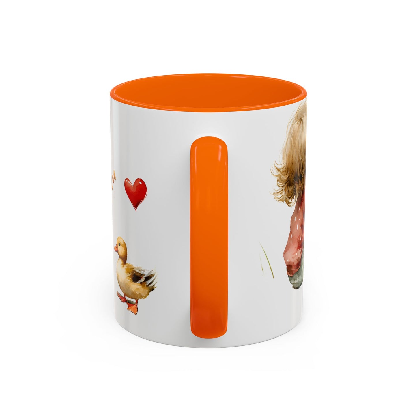 Adorable Duck-Themed Coffee Mug for Kids, Cute Child & Duck Design, Perfect Gift for Birthdays, Baby Showers, Animal Lovers, Kitchen Decor