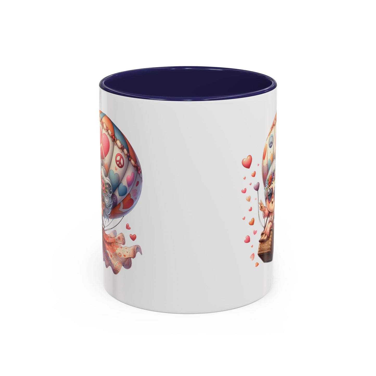 Whimsical Hot Air Balloon Coffee Mug, Cute Couple Mug, Gift for Coffee Lovers, Tea Lover's Gift, Valentine's Day Mug, Birthday Gift