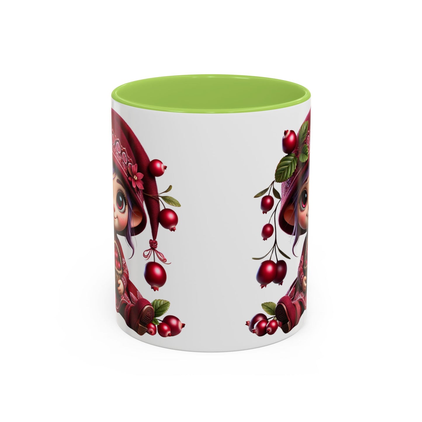 Cute Cherry Character Coffee Mug - 11oz & 15oz, Perfect for Cozy Mornings