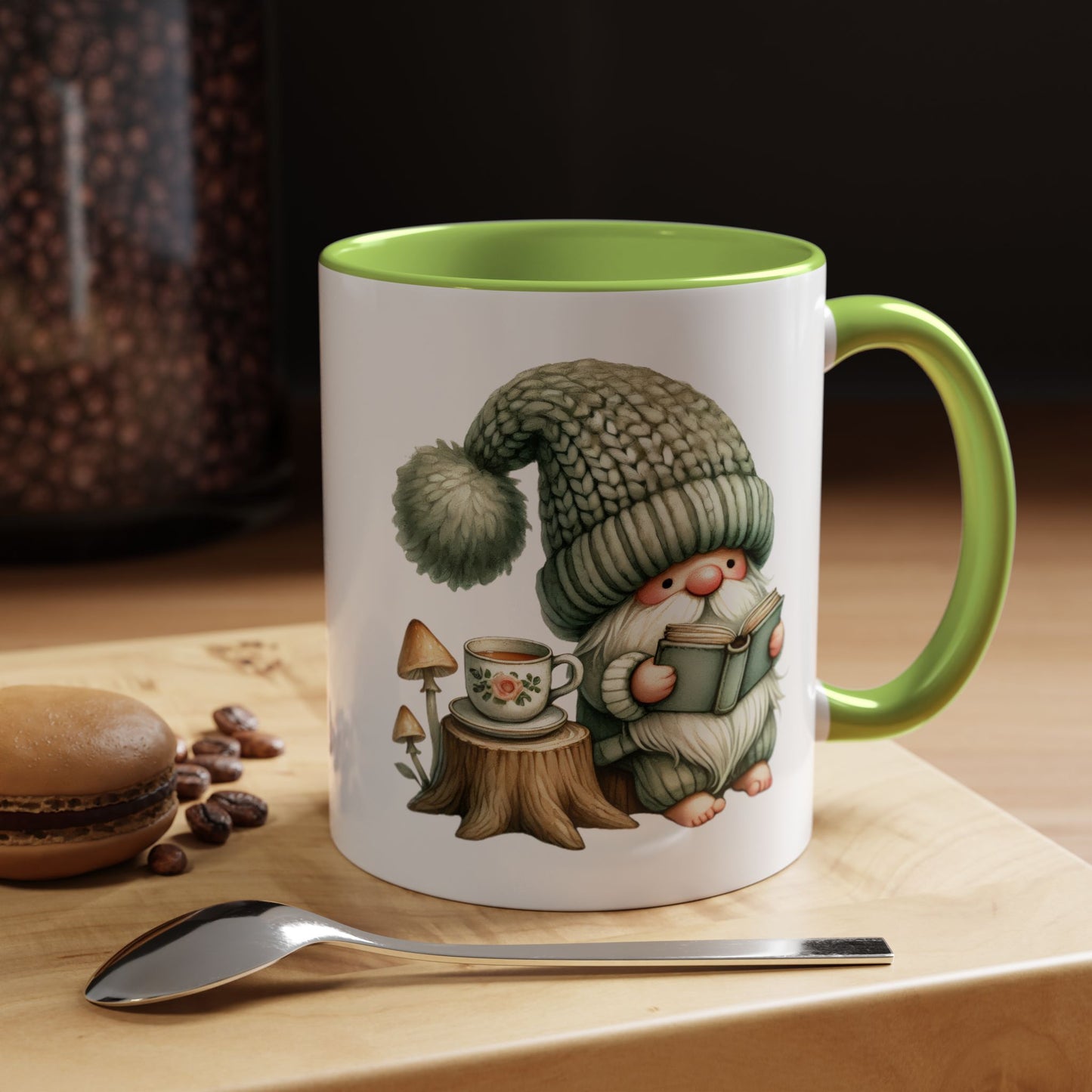 Whimsical Gnome Coffee Mug - Cute Home Decor, Unique Gift for Coffee Lovers, Cozy Vibes, Seasonal Celebrations, Fun Tableware