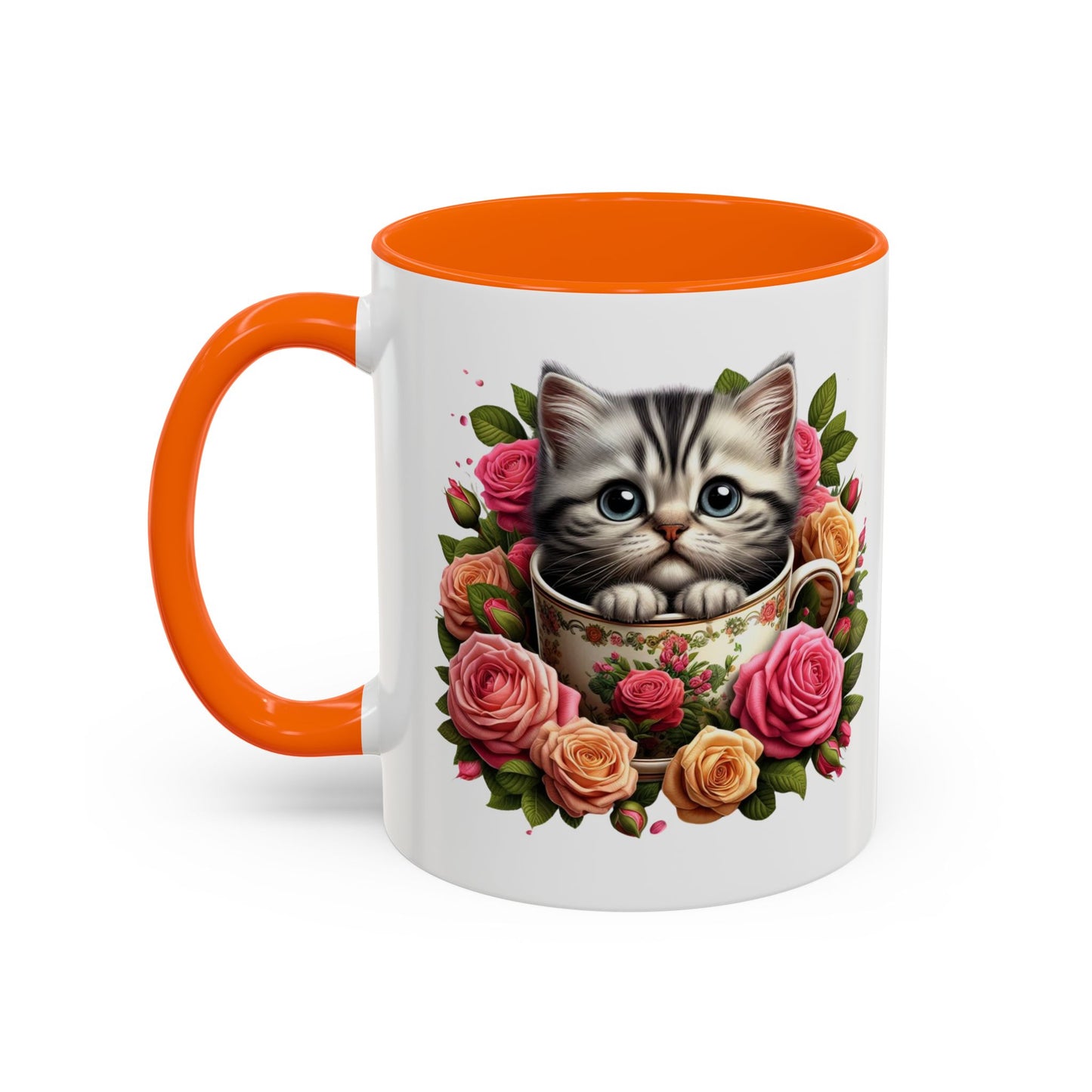 Whimsical Cat Coffee Mug with Floral Accents, Cute Cat Mug, Pet Lover Gift, Tea Cup, Perfect for Cat Lovers, Floral Coffee Cup, [...]