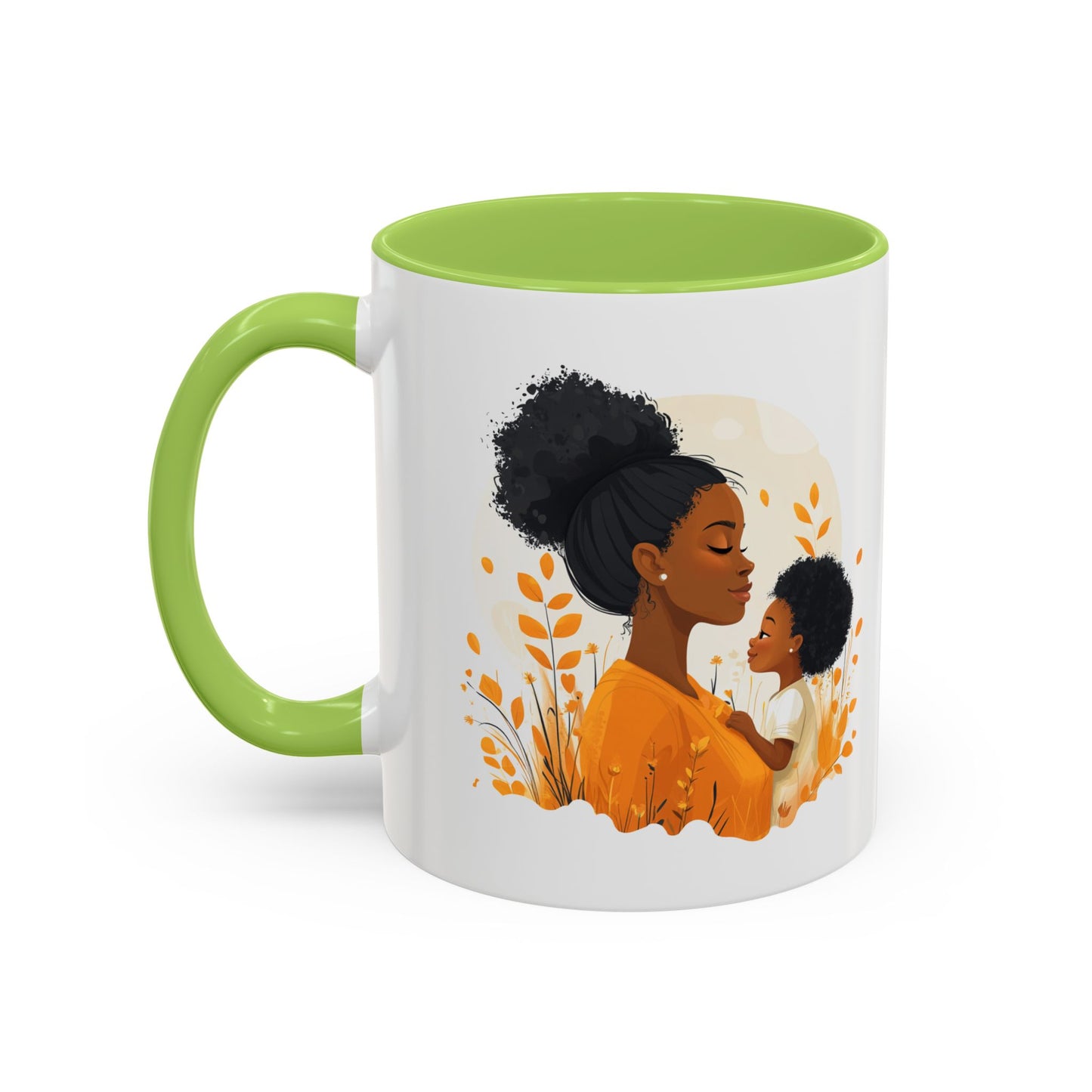 Warm Embrace Accent Coffee Mug | Perfect Gift for Mother's Day, Cozy Drinkware for Moms, Tea Lovers, Family Moments