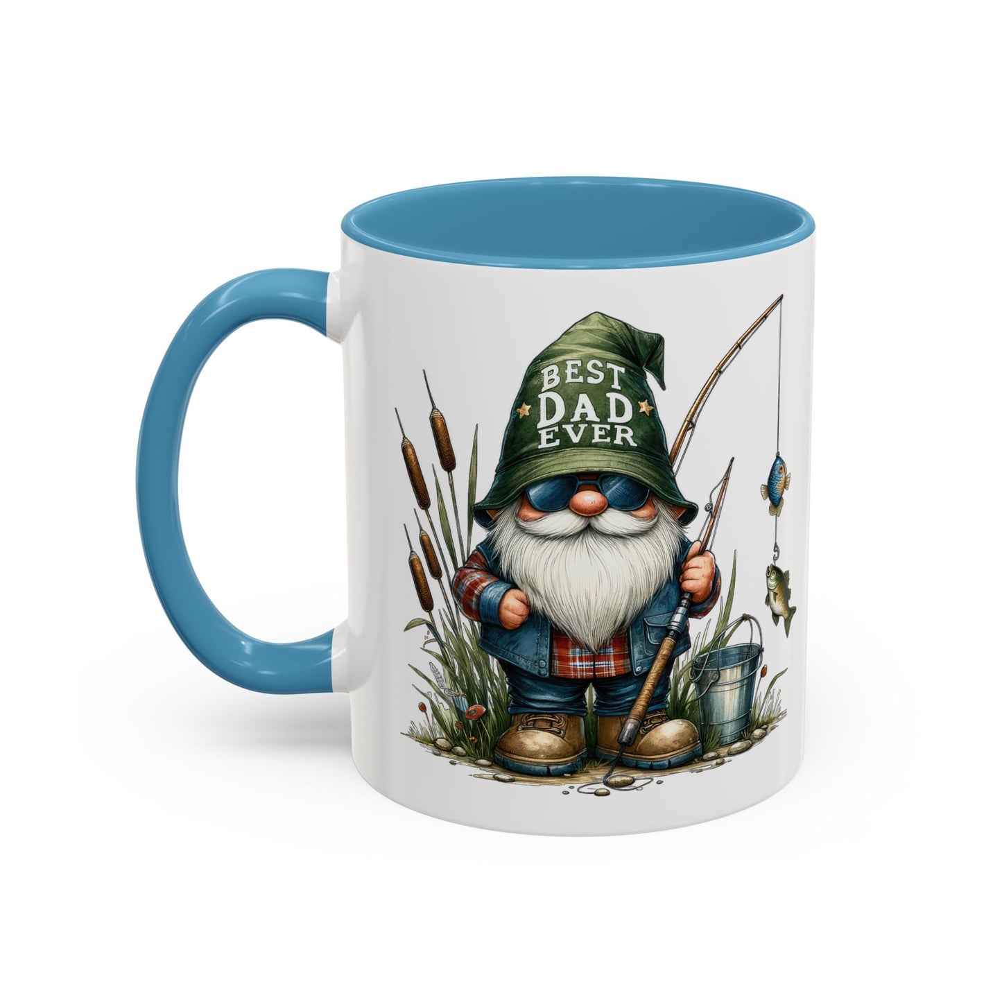 Fishing Gnome Mug – Best Dad Ever, Perfect Gift for Father's Day, Fisherman Coffee Cup, Unique Gifting for Dads, Fun Dad Mugs