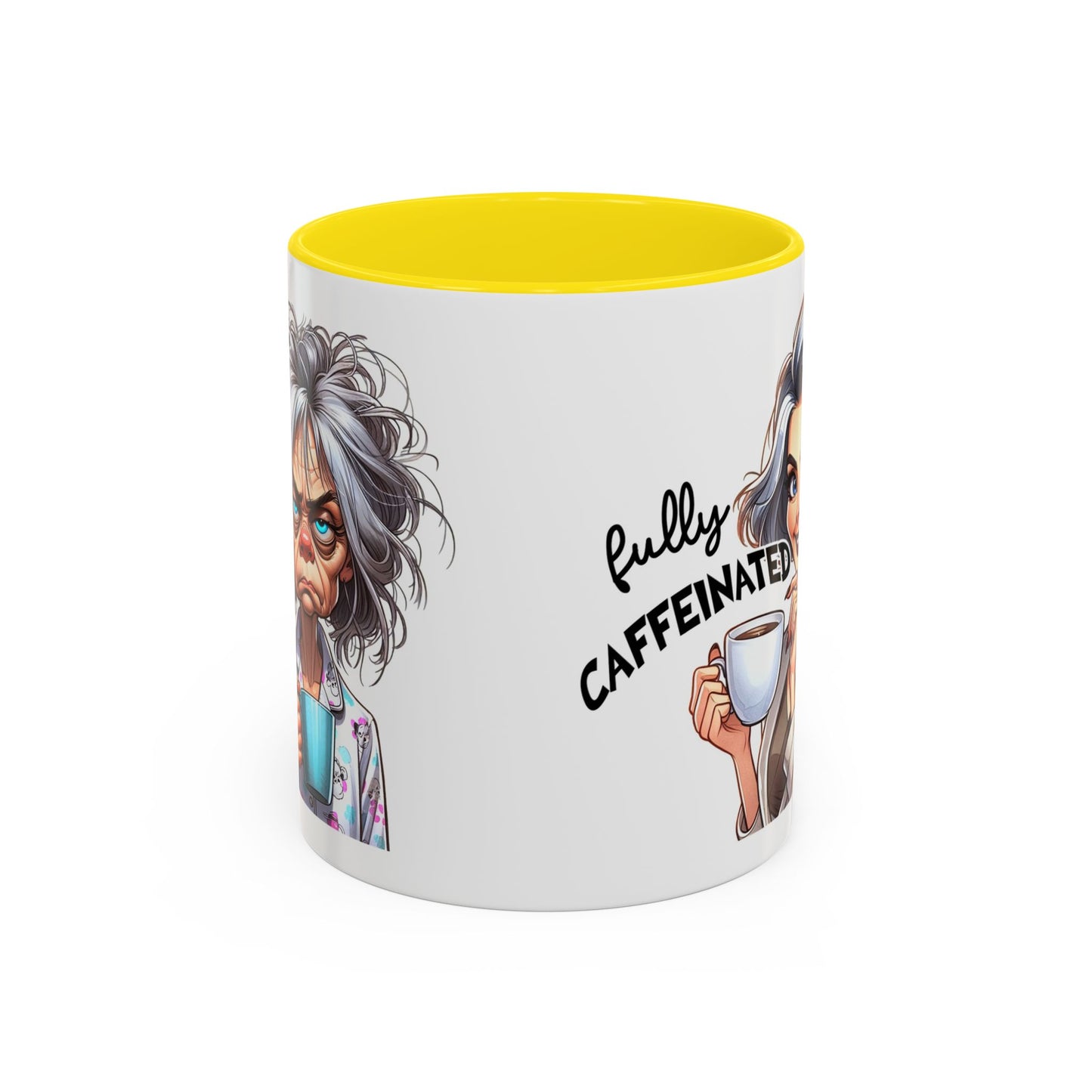 Fully Caffeinated Accent Mug - Fun Coffee Cup for Coffee Lovers, Unique Gift for Tea Drinkers, Funny Kitchen Decor, Motivational Mug, [...]